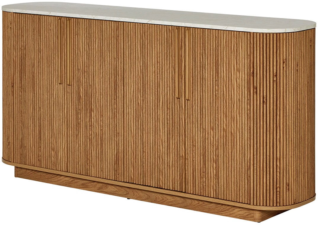 Jahnke Buffet »STRING SB 160« 1 cuis tlg. Buffet bas, 4 portes, aspect marbre, largeur 159,5 cm