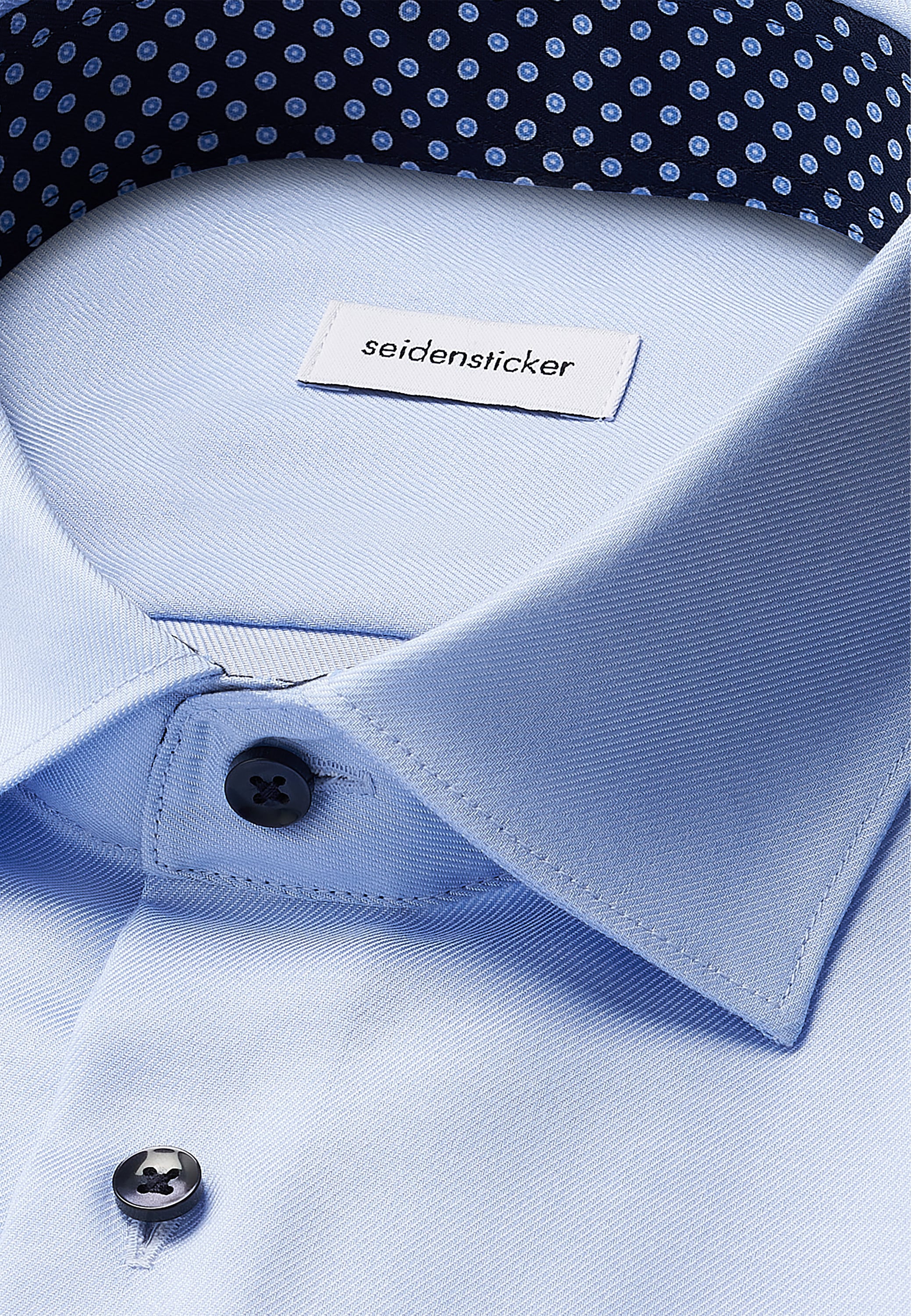 seidensticker Chemise d'affaires »Schwarze Rose« Slim 1/1 Kentkragen Uni