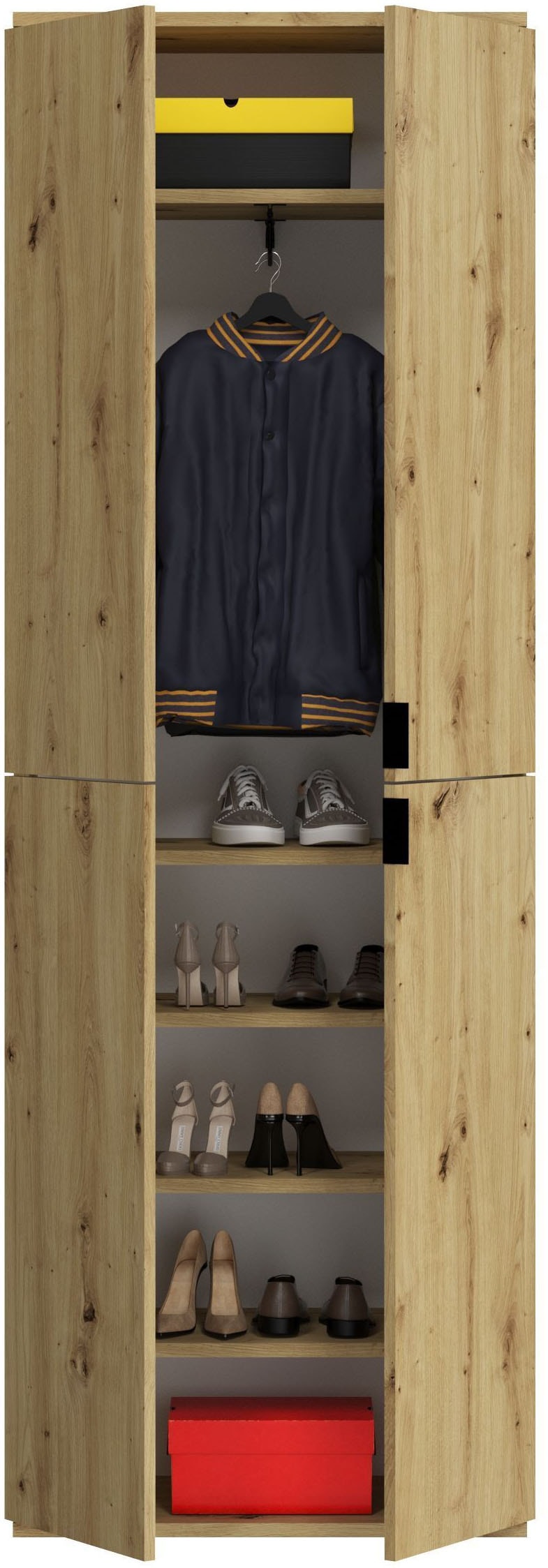 INOSIGN Garderoben-Set »Trondheim, Breite 213 cm, 6-teilig, bestehend aus:« Set, 5 Stk. tlg.