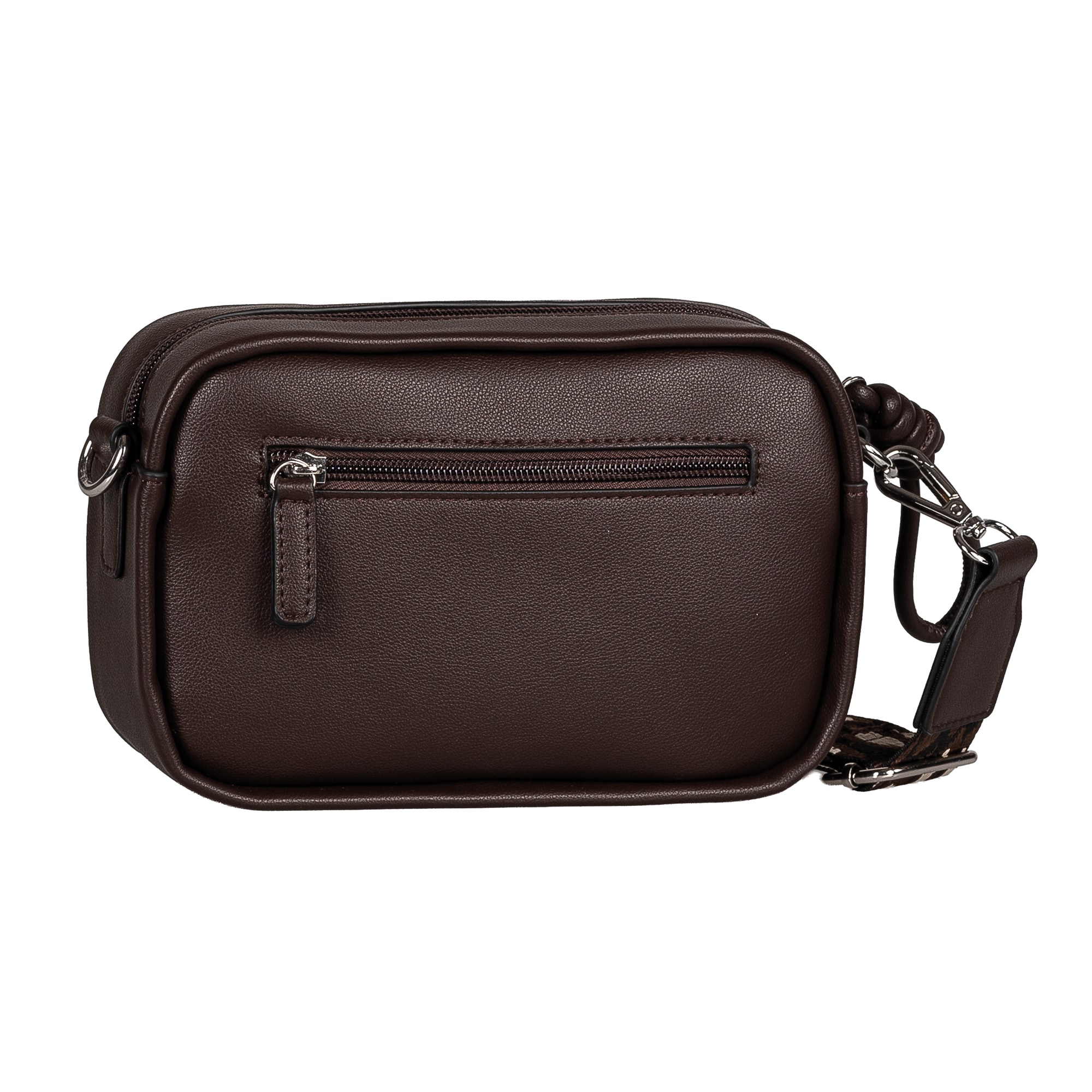 TOM TAILOR Umhängetasche »Tatiana« Damen Handtasche, Kamerabag, fein gewebter dreifarbiger Gurtband