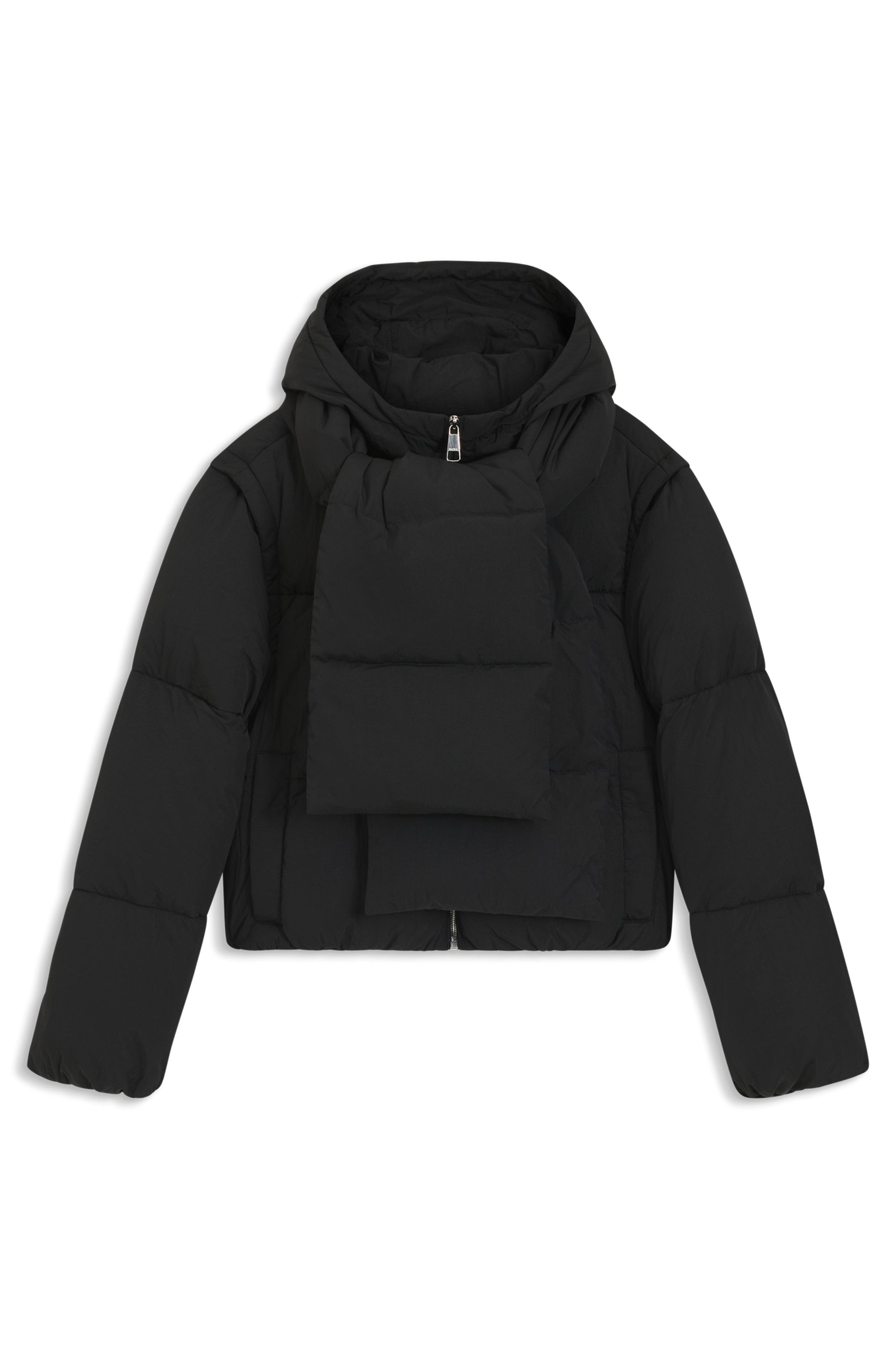 BOSS ORANGE Veste matelassée »Polala Premium Damenmode« 2 cuis tlg. mit Kapuze mit abnehmbaren Ärmeln und Schal