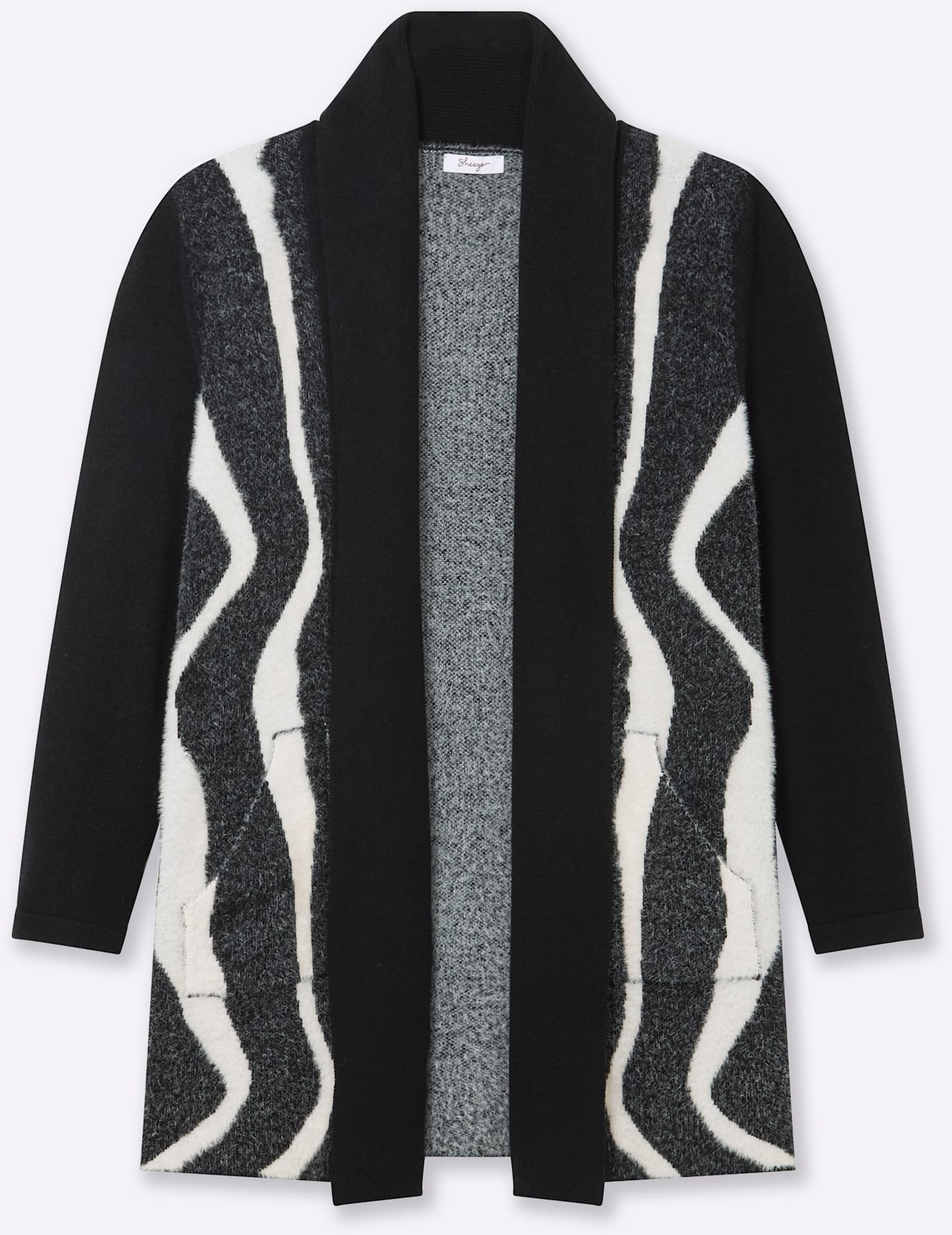 Sheego Jacquardstrickjacke