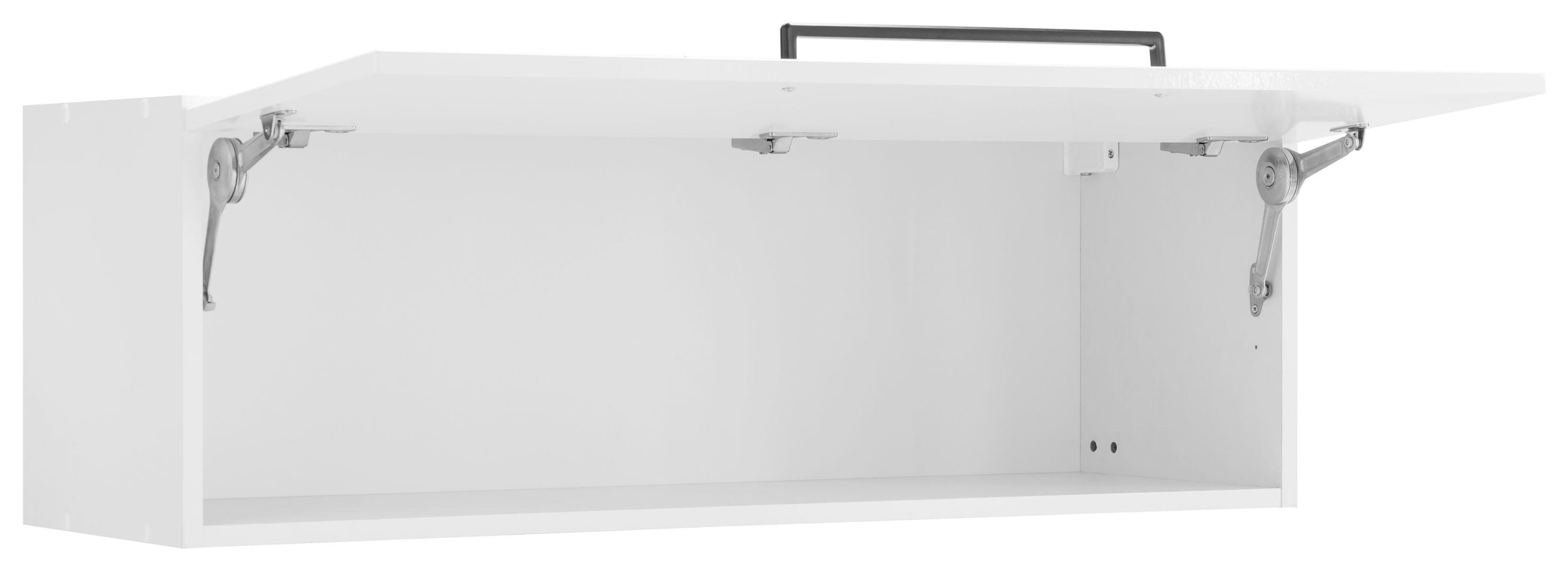 KOCHSTATION Armoire suspendue à abattant »KS-Tulsa« 100 cm breit, mit 1 Klappe, schwarzer Metallgriff, MDF Front