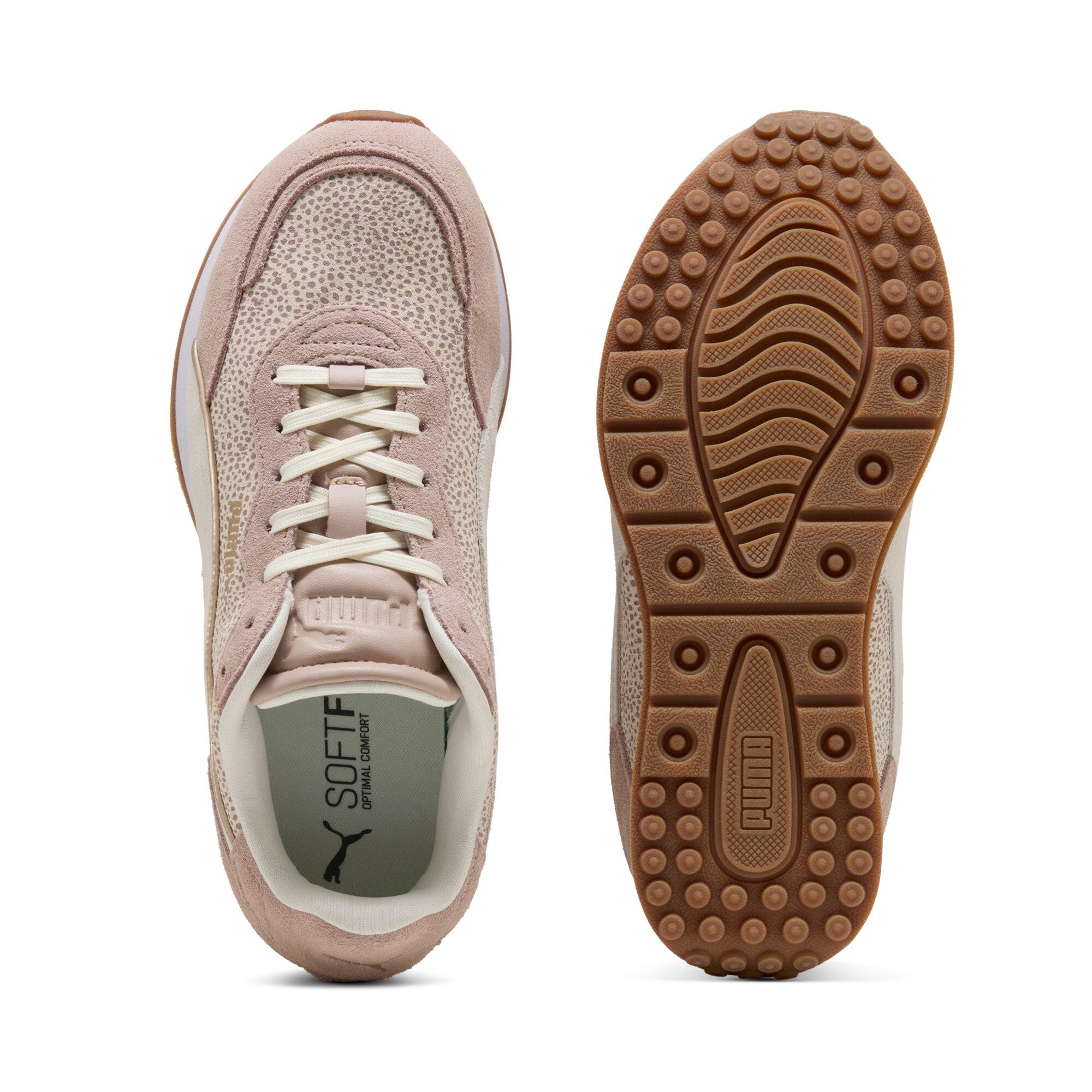 PUMA Sneaker »ST MILER ROSE TOPCAT«  aus Leder, mit Schnürung, mit leicht profilierter Gummi-Laufsohle