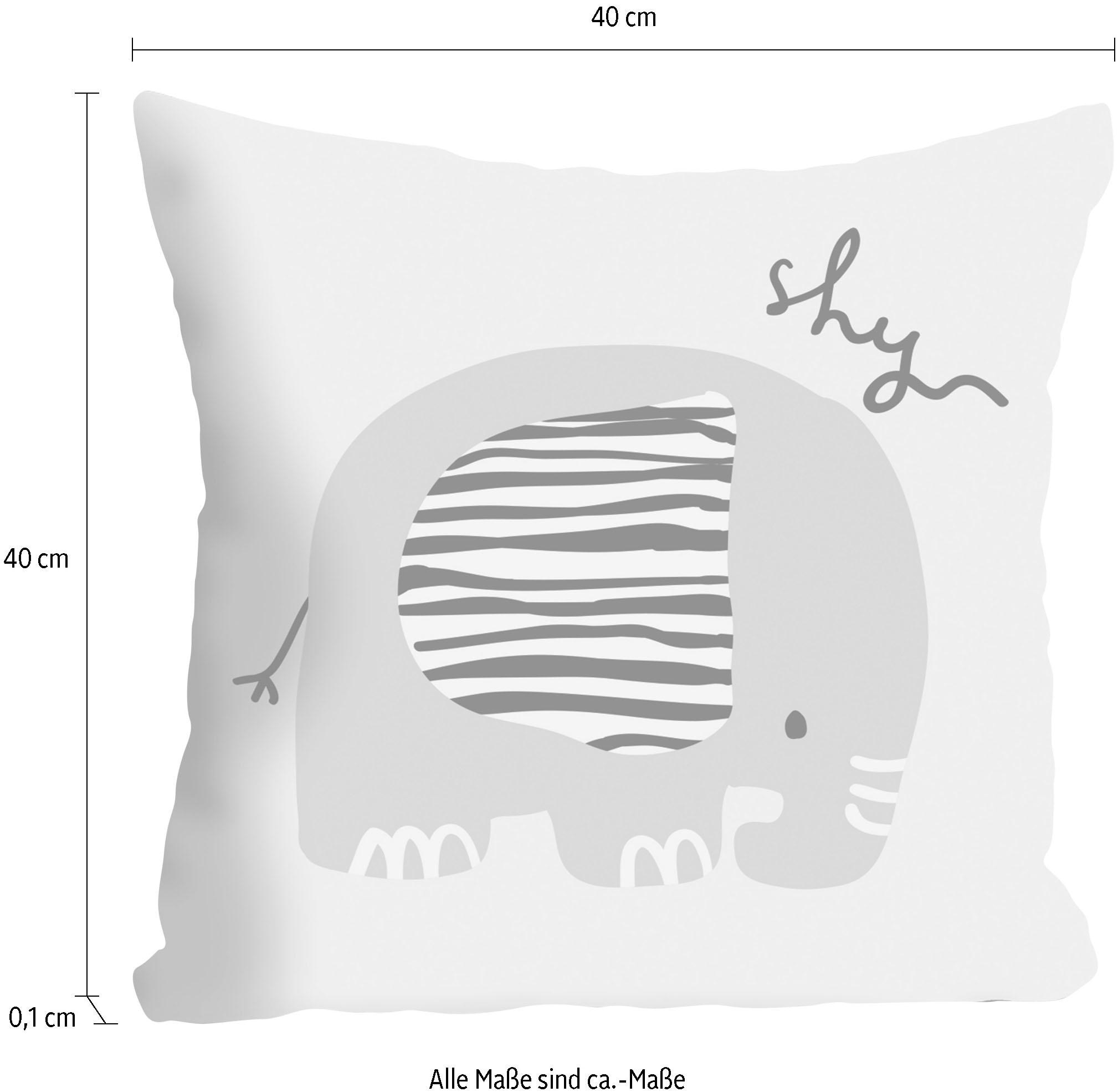 queence Coussin décoratif »»shy«« housse de coussin sans rembourrage, 1 pièce