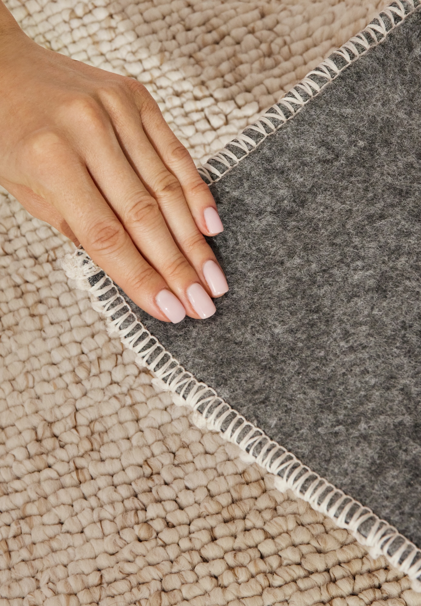 ELLE DECORATION Tapis »Rocco« Rectangulaire 10 mm Höhe couloir, lavable, salon, salle à manger, aspect laine