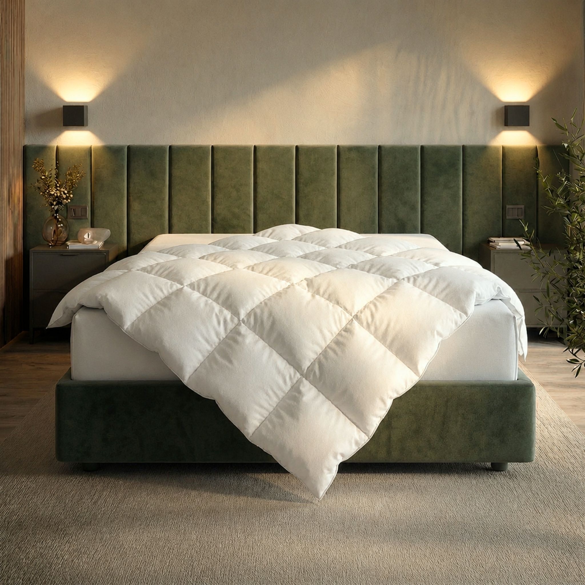 RIBECO Daunenbettdecke »Johanna, Bettdecke in 135x200 und 155x220cm und weiteren Grössen« leicht Füllung 80Daunen20Federn 1 Stk. tlg. Topseller, Daunen und Federn, Daunendecke, Federdecke, Made in Germany
