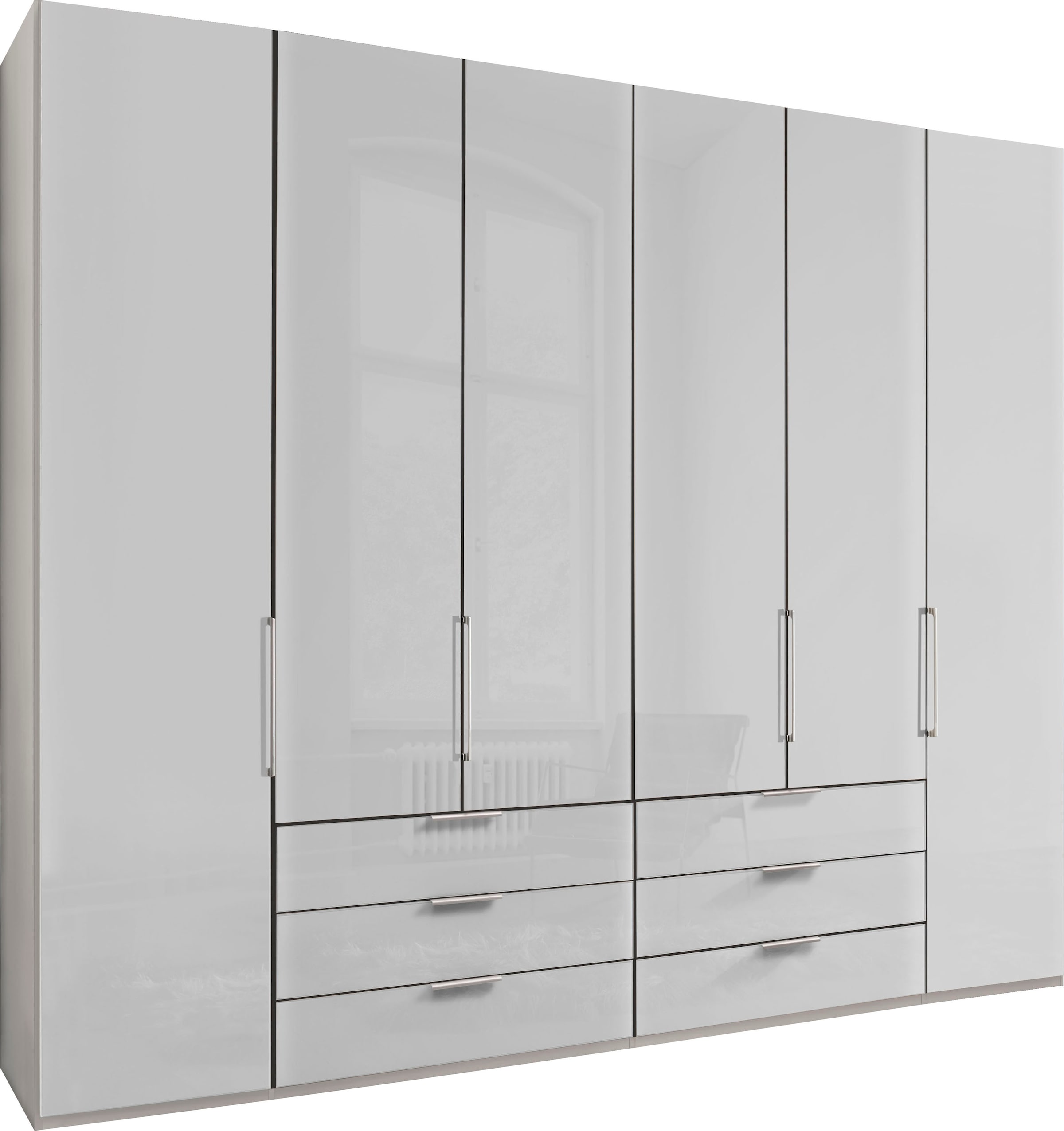 WIEMANN Kleiderschrank »Monaco« mit Glasfront sowie hochwertige Beschläge inkl. Dämpfung