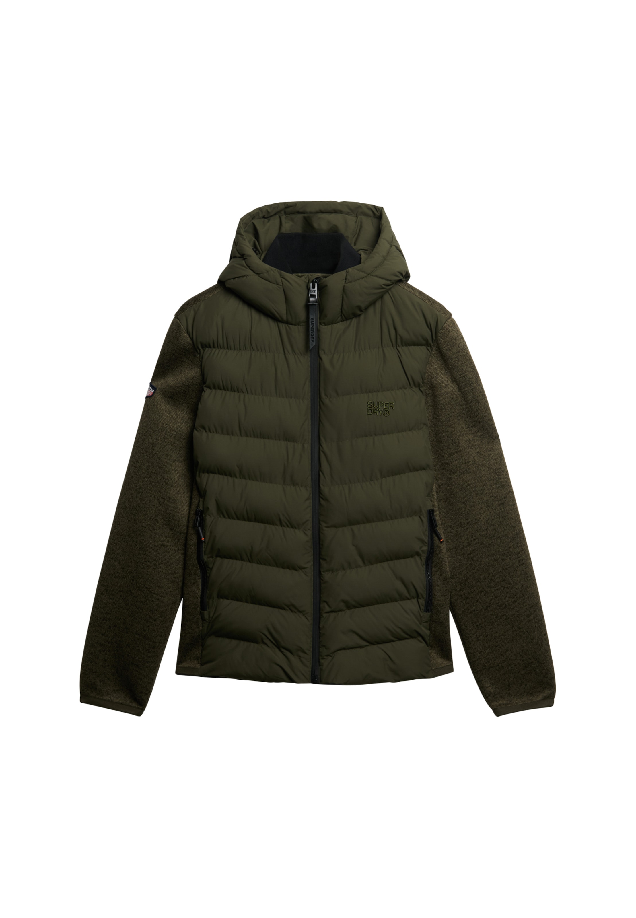 Superdry Veste matelassée »HOODED STORM KNIT HYBRID JKT« mit Kapuze