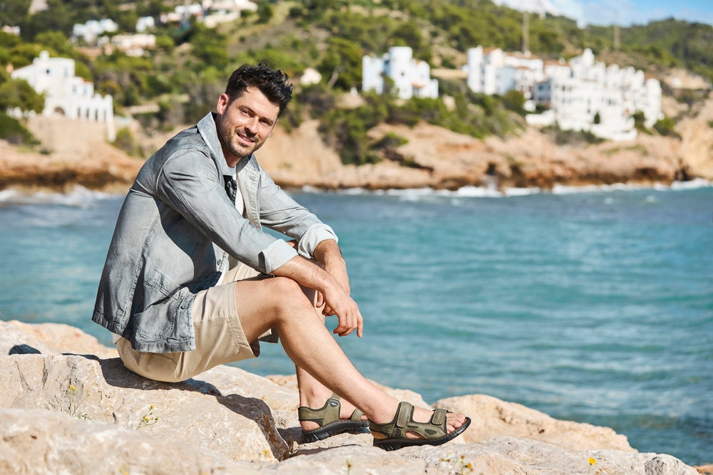 Rieker Sandale  Sommerschuh, Klettschuh, Outdoorsandale, in Trekking-Optik