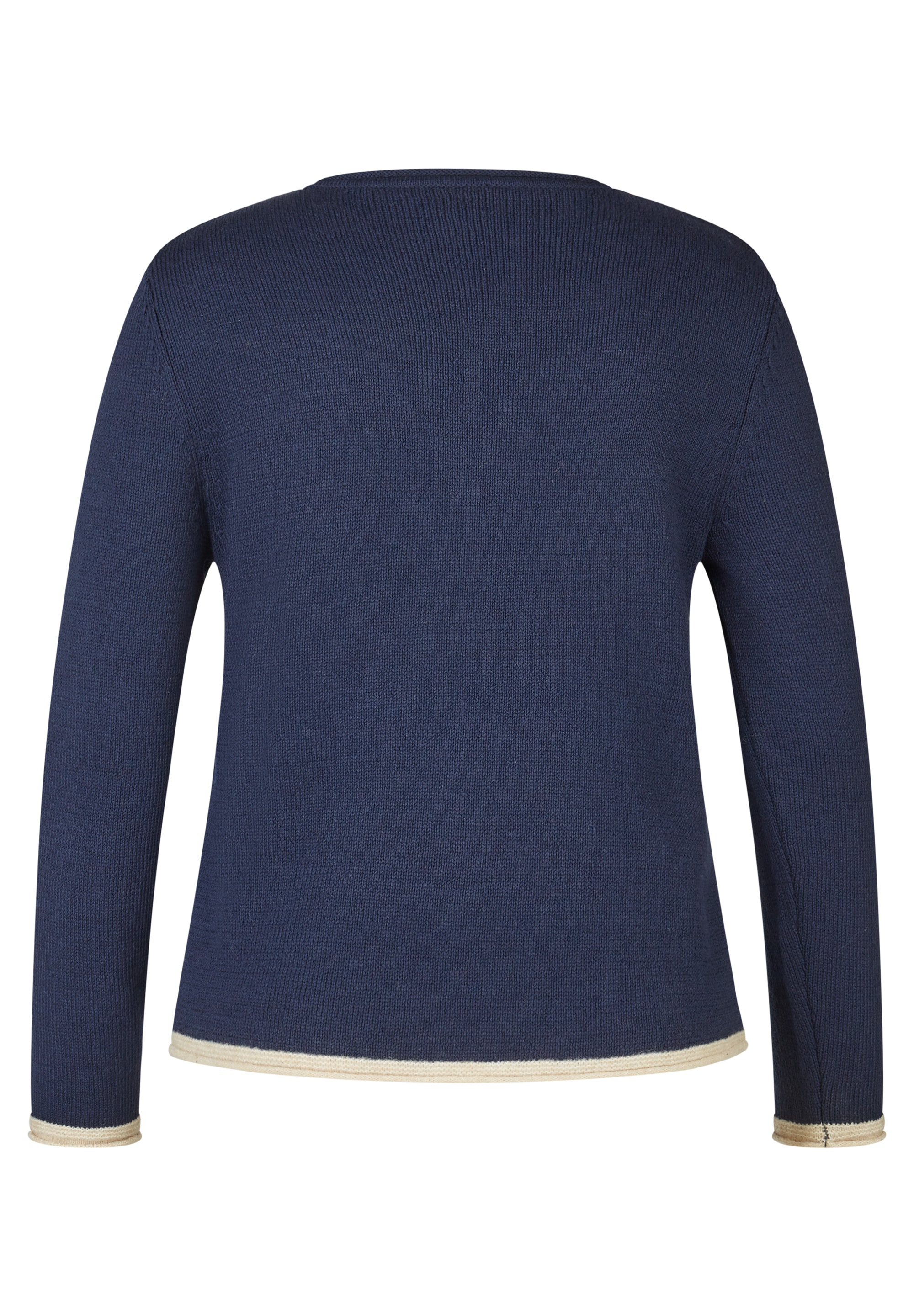 Rabe Pull en tricot avec motif chien et franges