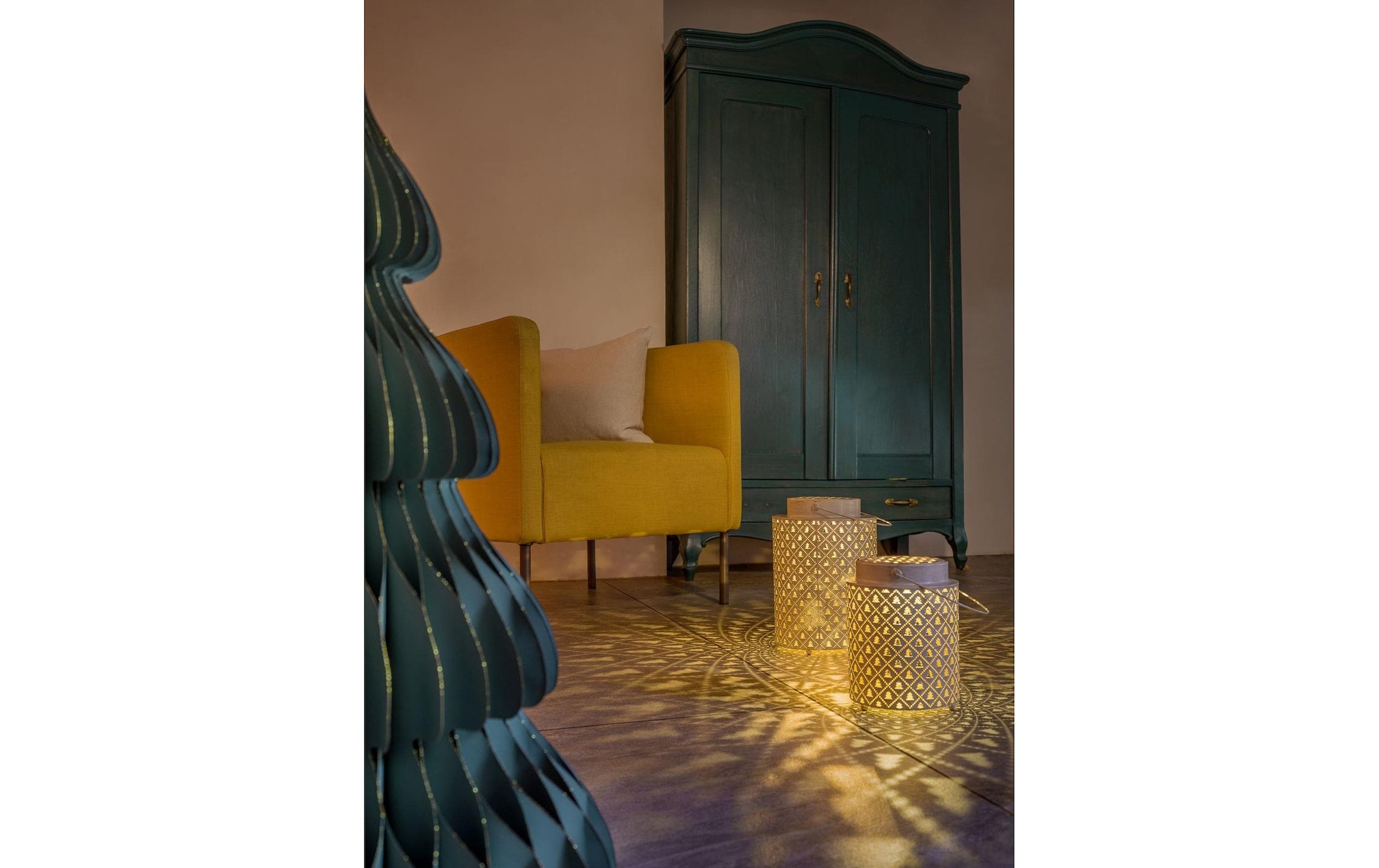 STT LED Laterne »Aura tree« Warmweiss