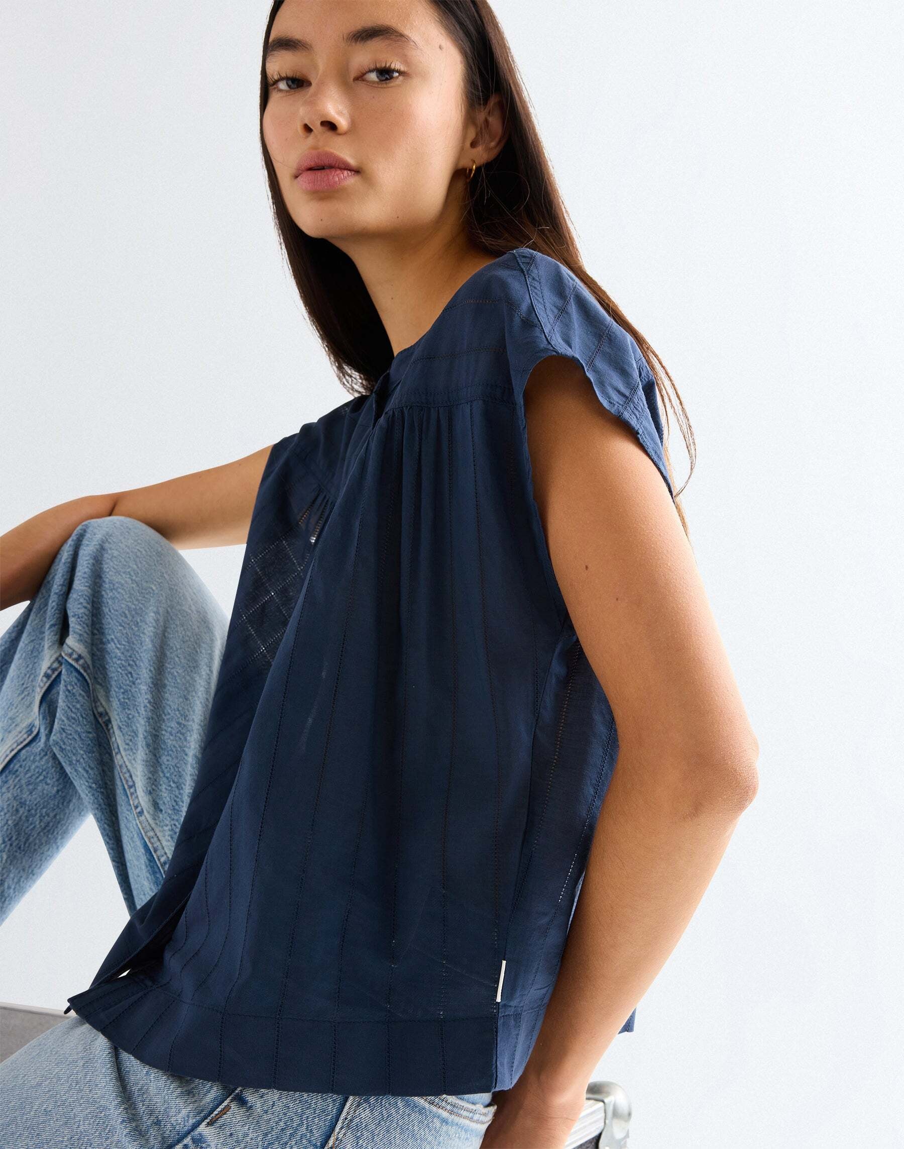 Wrangler Kurzarmbluse »WRANGLER Kurzarmhemd Drop Shoulder«