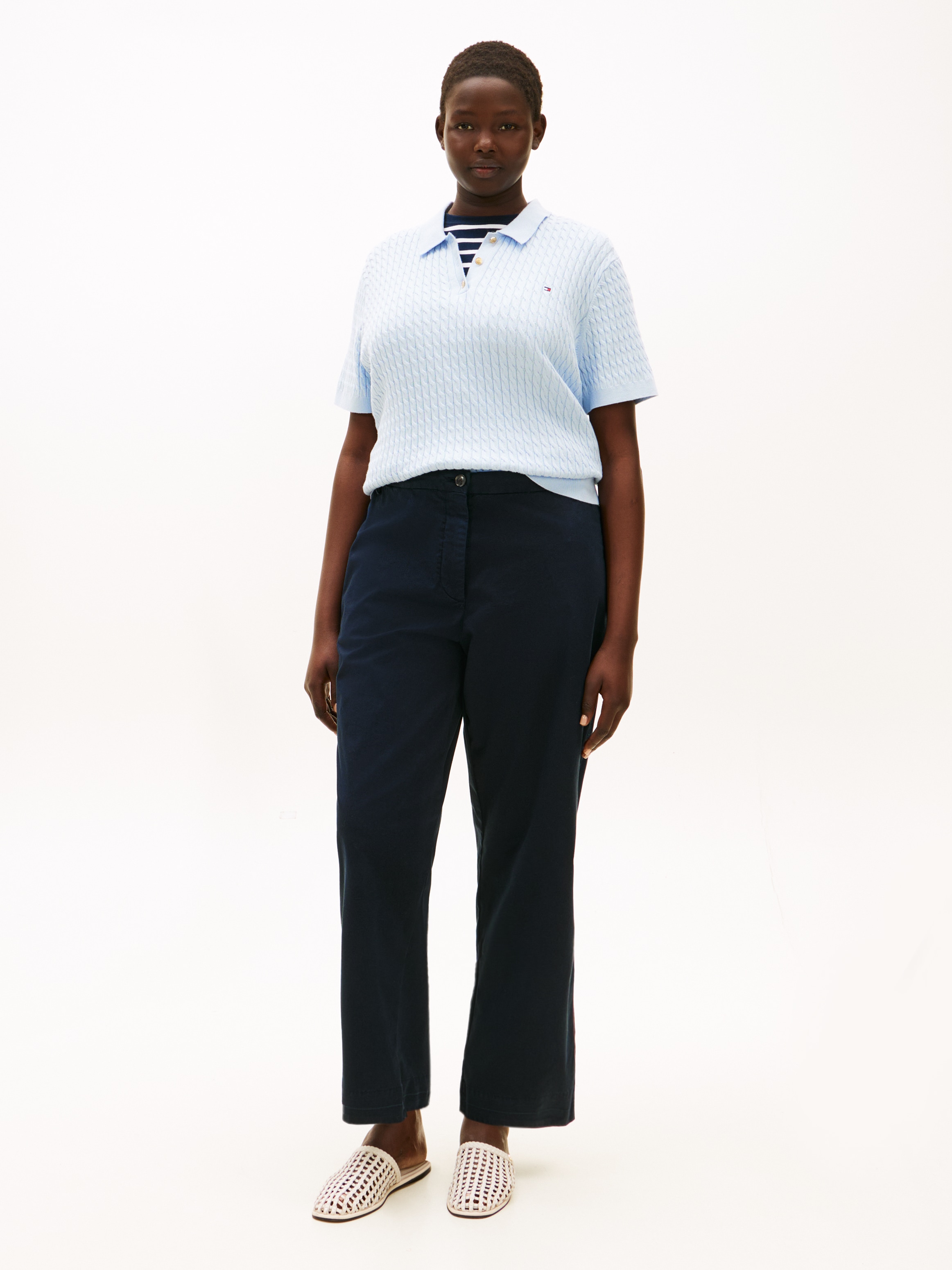 Tommy Hilfiger Curve Chinohose »CRV CO GMD SLIM STRAIGHT CHINO«  in grossen Grössen