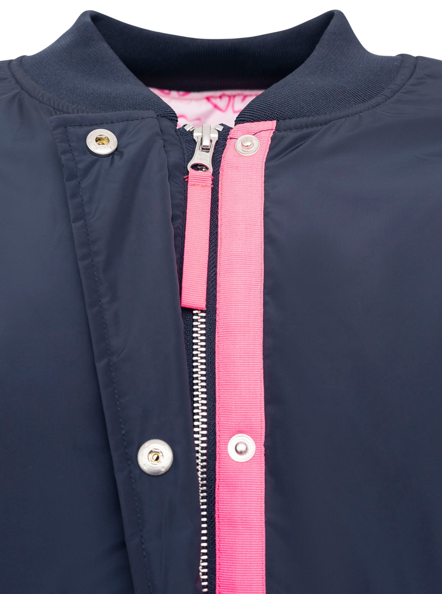 Zwillingsherz Bomberjacke »"Happy"« ohne Kapuze verdeckter Reissveschluss, Taschen