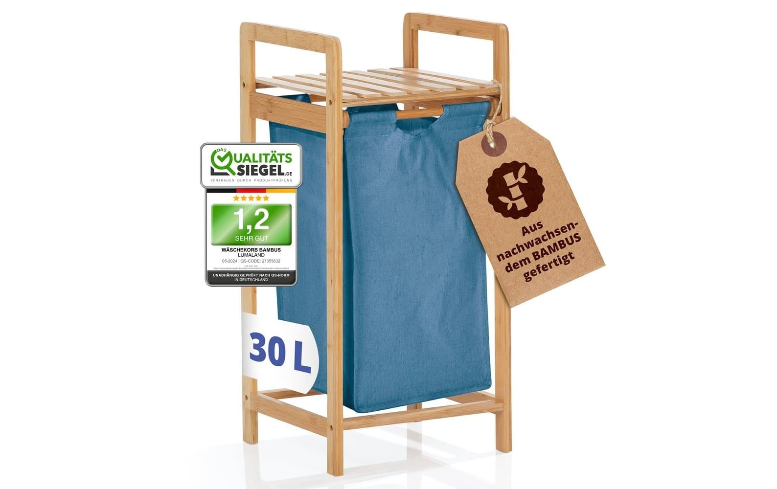 Lumaland Wäschekorb »Bambus 30 l«