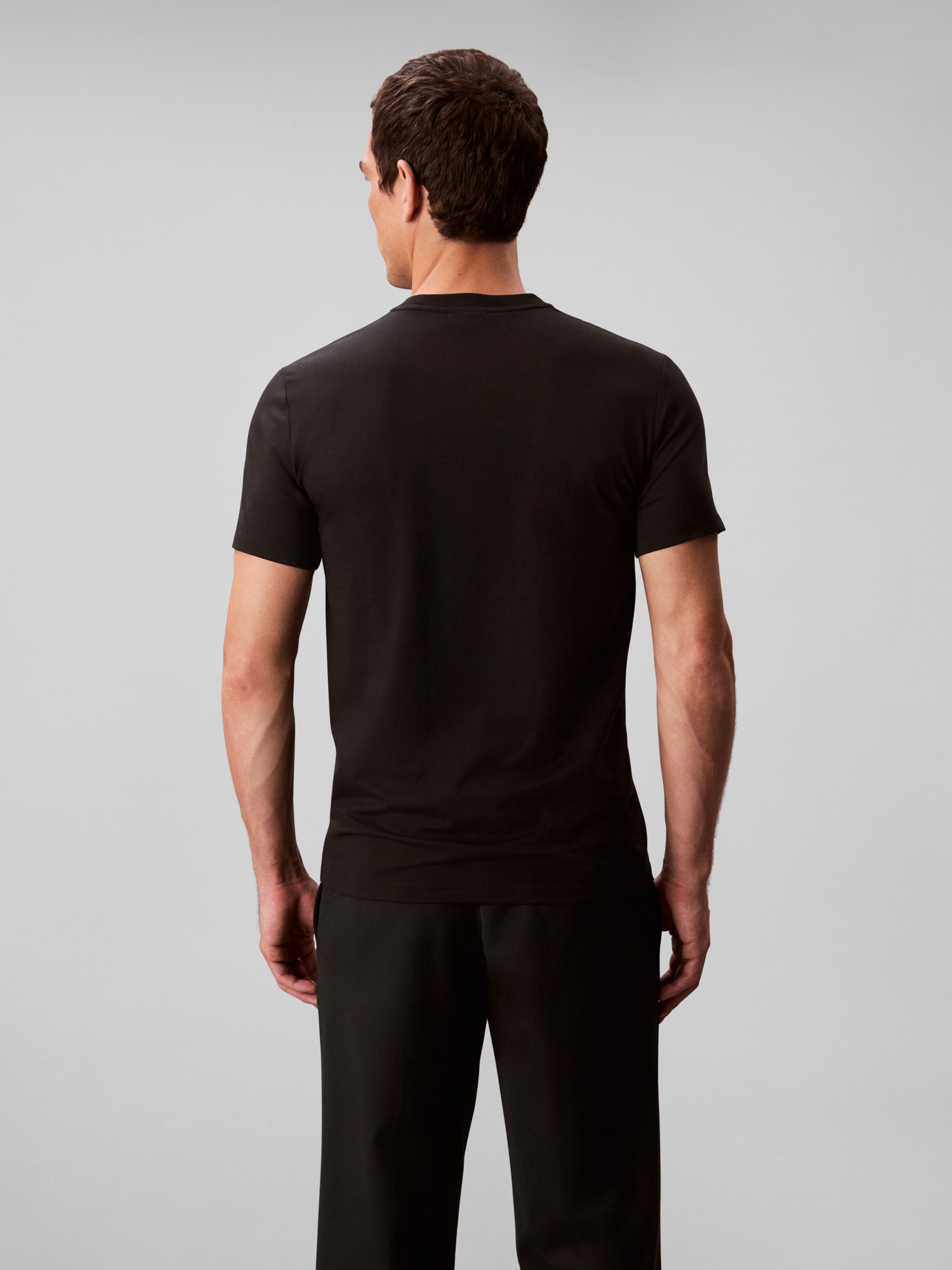 Calvin Klein T-shirt »2 Pack SS STRETCH COTTON SLIM TEE« Packung, 2 cuis Rundhalsausschnitt, slim fit