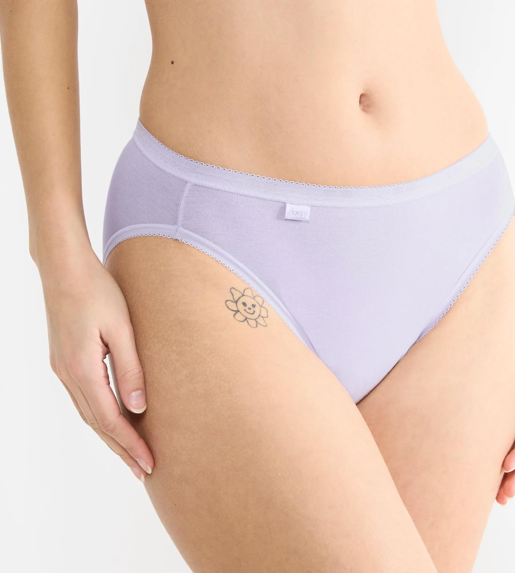 sloggi Culotte haute »Basic+ Tai« 3er Pack,  mit hohem Beinausschnitt, Cotton-Mix, glatte Nähte
