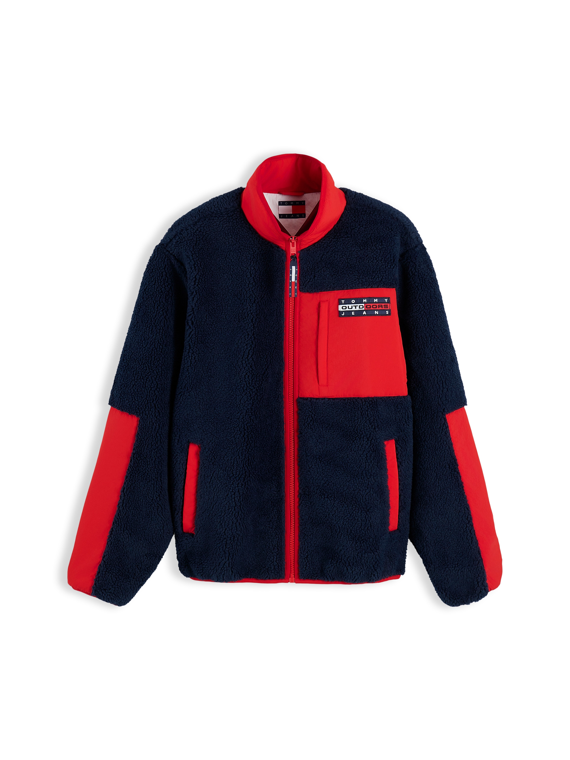 Tommy Jeans Veste polaire »TJM OUTDOORS FLEECE ZIP« polaire teddy, avec color block