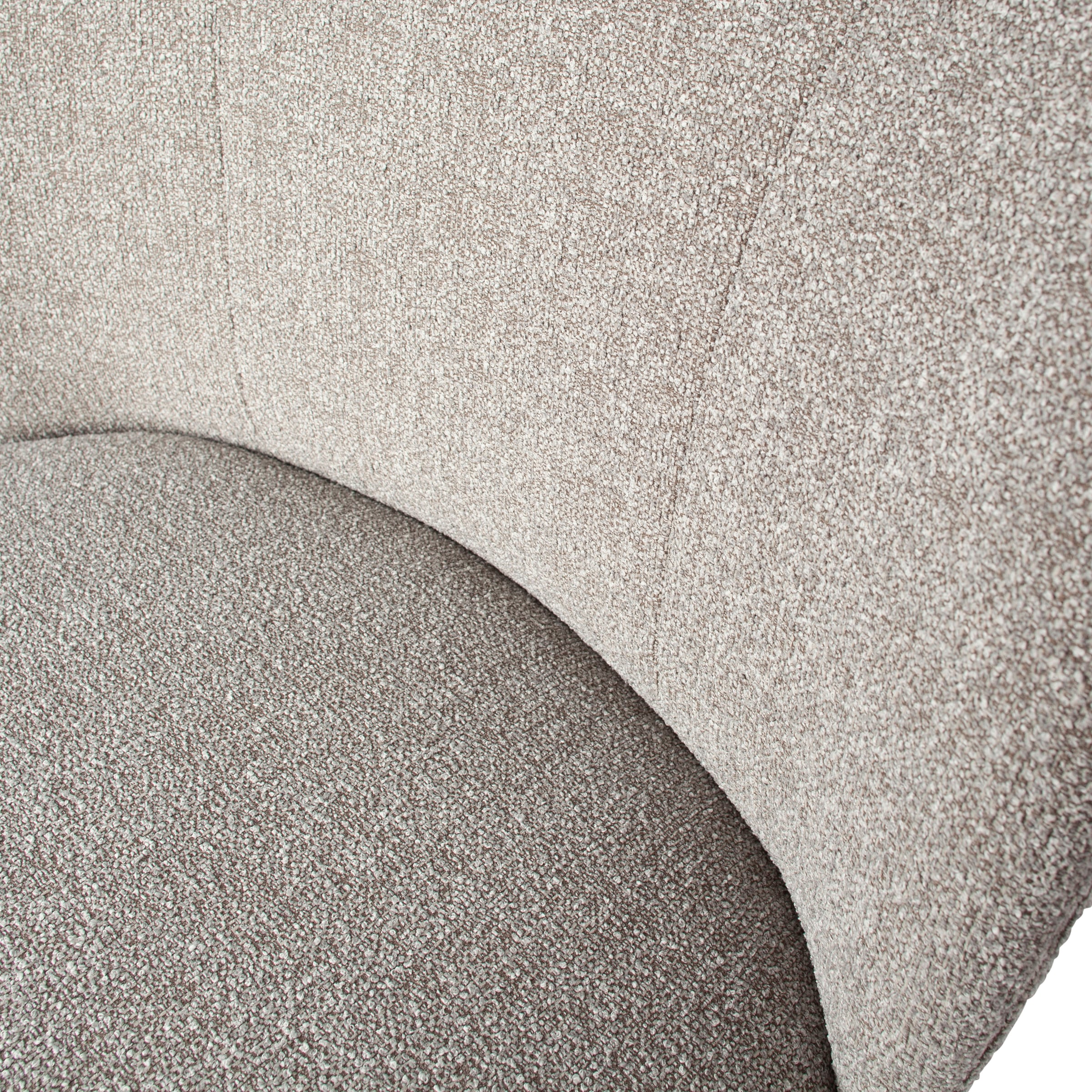 WOOOD Fauteuil lounge »Lofty mit Bouclé-Bezug und Hartholzrahmen B 68 x T 72 x H 75 cm« Haute résistance à l'usure, hauteur d'assise 42 cm, coussin dorsal séparé