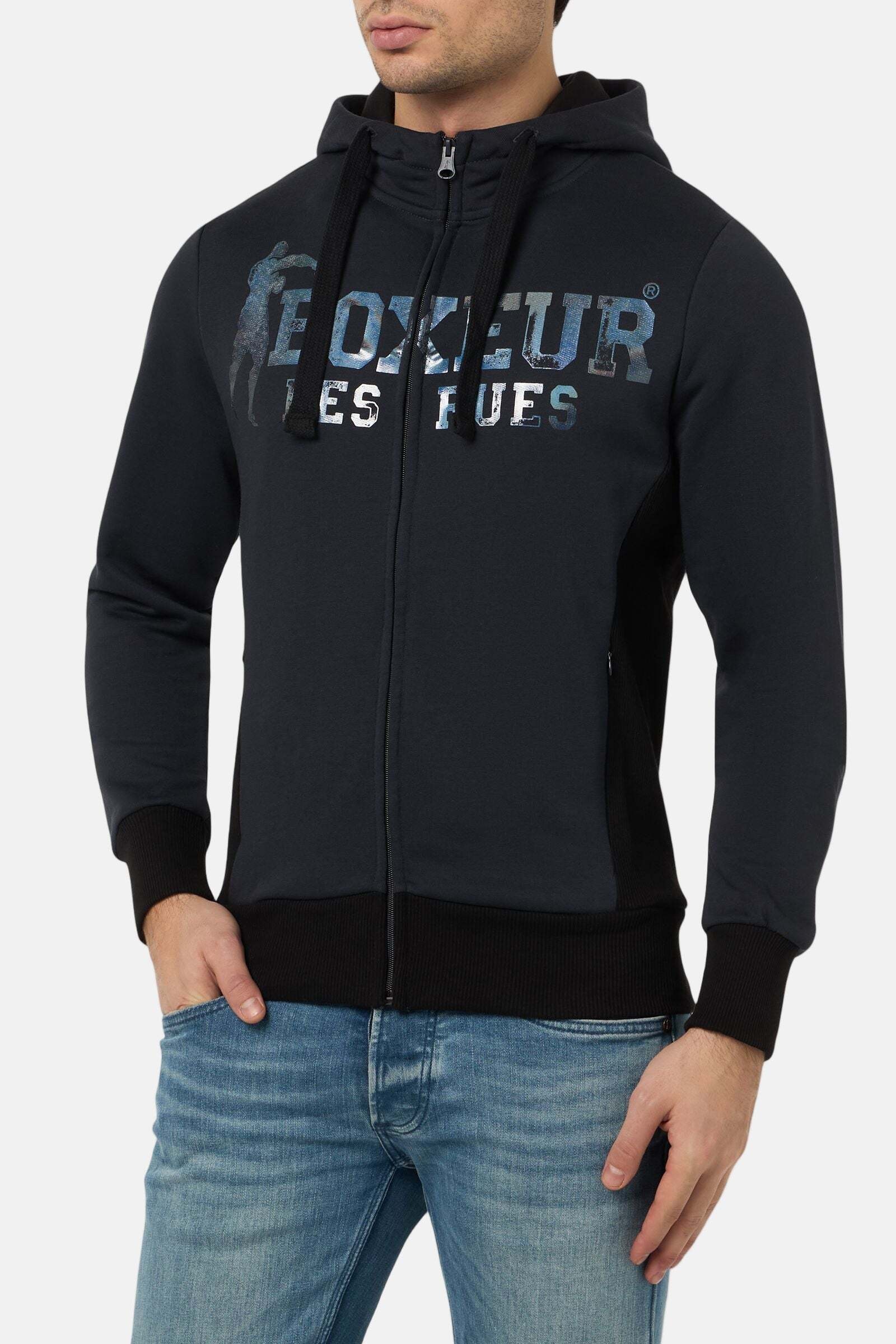 BOXEUR DES RUES Sweatjacke »BOXEUR DES RUES Sweatjacke Hooded Full Zip Sweatshirt«
