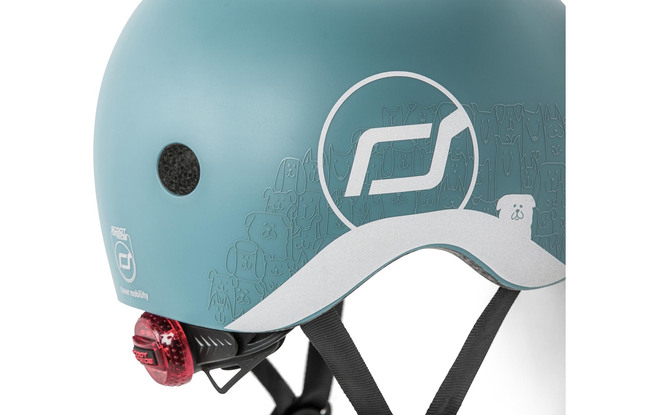   Kinderhelm »Scoot and Ride Steel XXS-S« LED-Licht