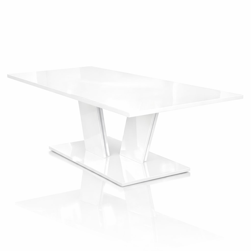 GOODproduct Table de salle à manger »Monza Säulentisch, Küchentisch, Speisetisch, Dekortisch« Table à manger moderne pour 4-6 personnes, disponible en décors tendance