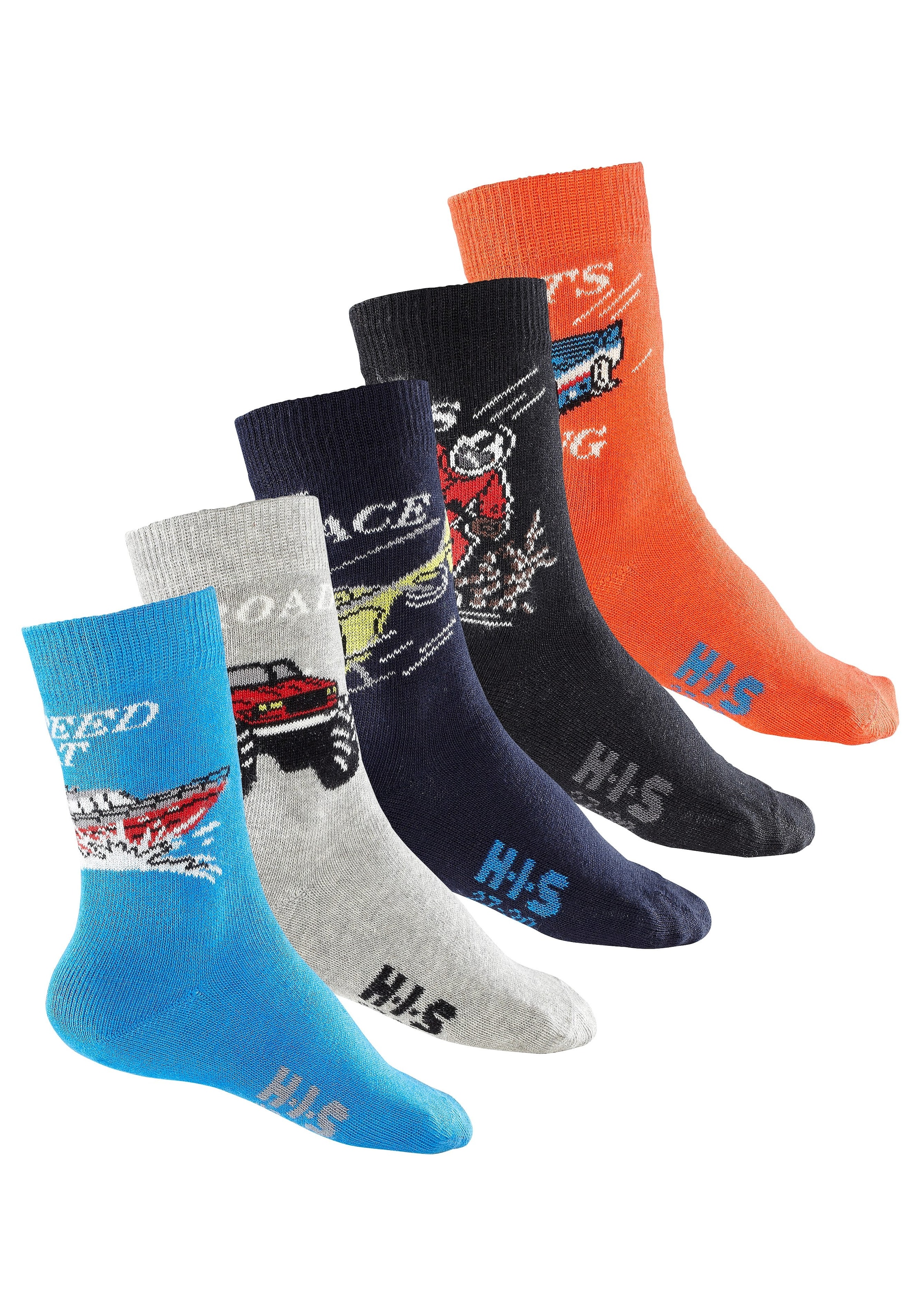 H.I.S Socken Packung, 5 Stk. tlg. mit Automotiven