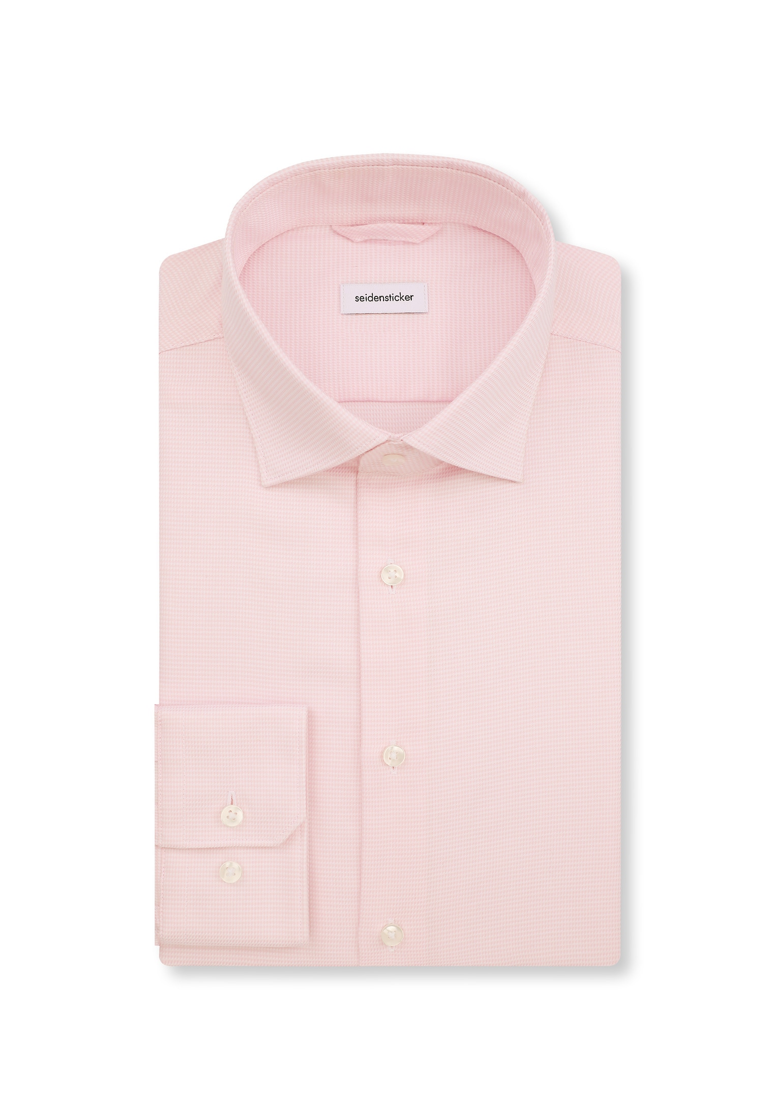 seidensticker Chemise d'affaires »Schwarze Rose« Slim 1/1 Kentkragen Struktur