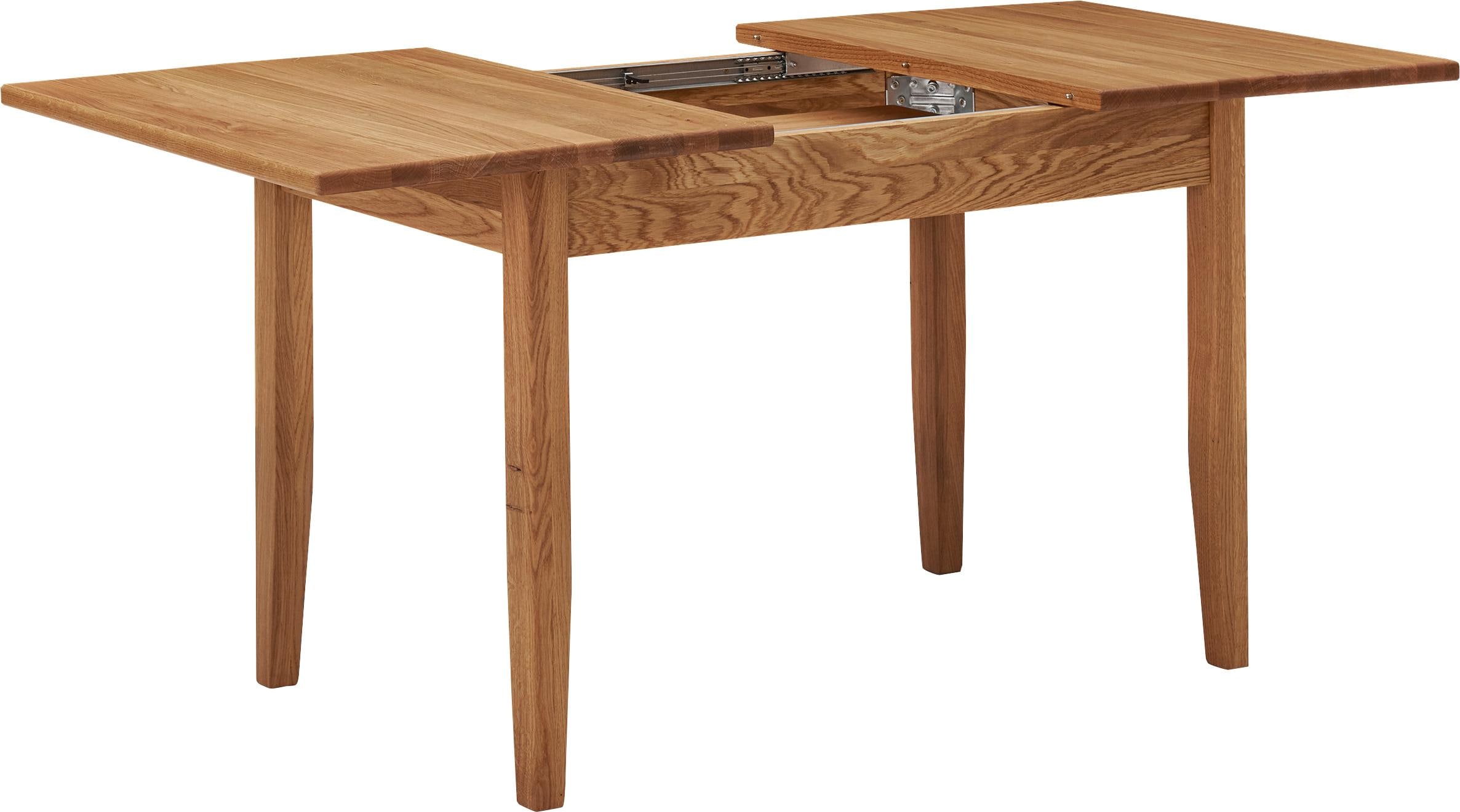massivline&more Table de salle à manger »Königsee« avec extension (120-160 cm)