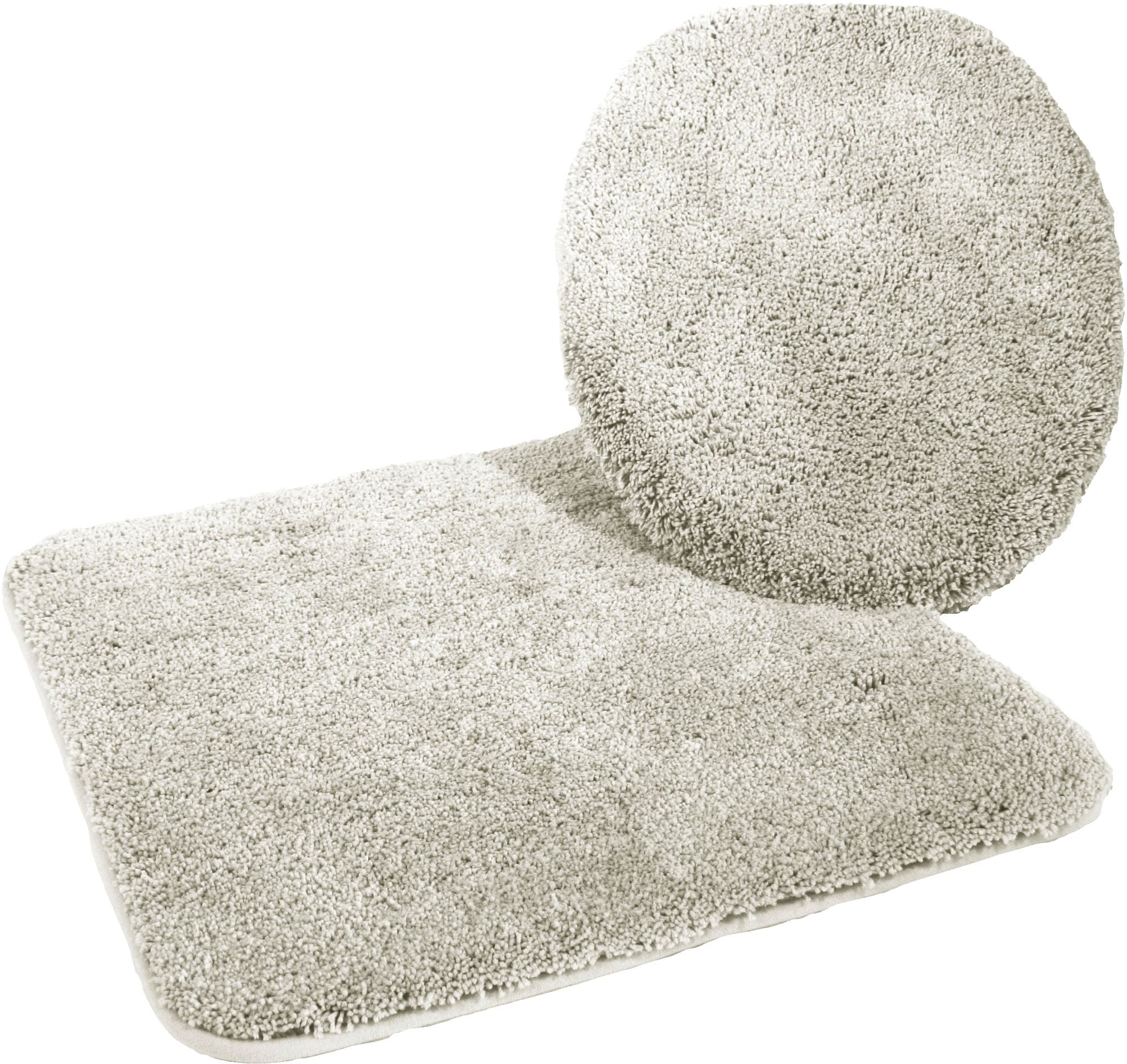 KiNZLER Badematte »Chaozhou, Badvorleger, Badezimmer Teppich« Höhe 20 mm rutschhemmend beschichtet fussbodenheizungsgeeignet Badteppich, Uni Farben, weich, als rechteckig, rund & Set erhältlich