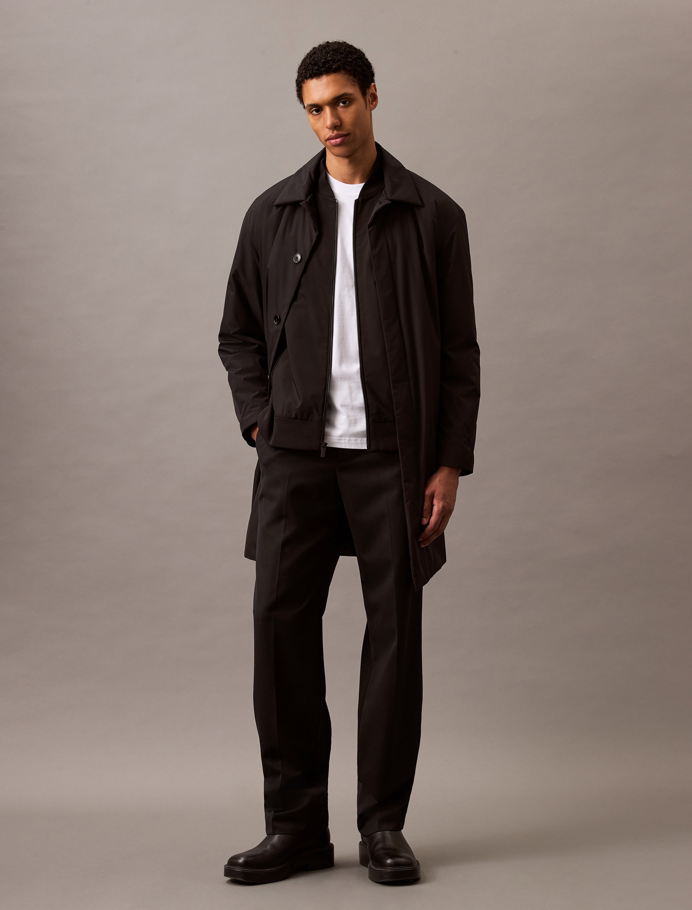 Calvin Klein Veste bomber »MATTE BOMBER« ohne Kapuze Regular fit, mit Rundhalsausschnitt