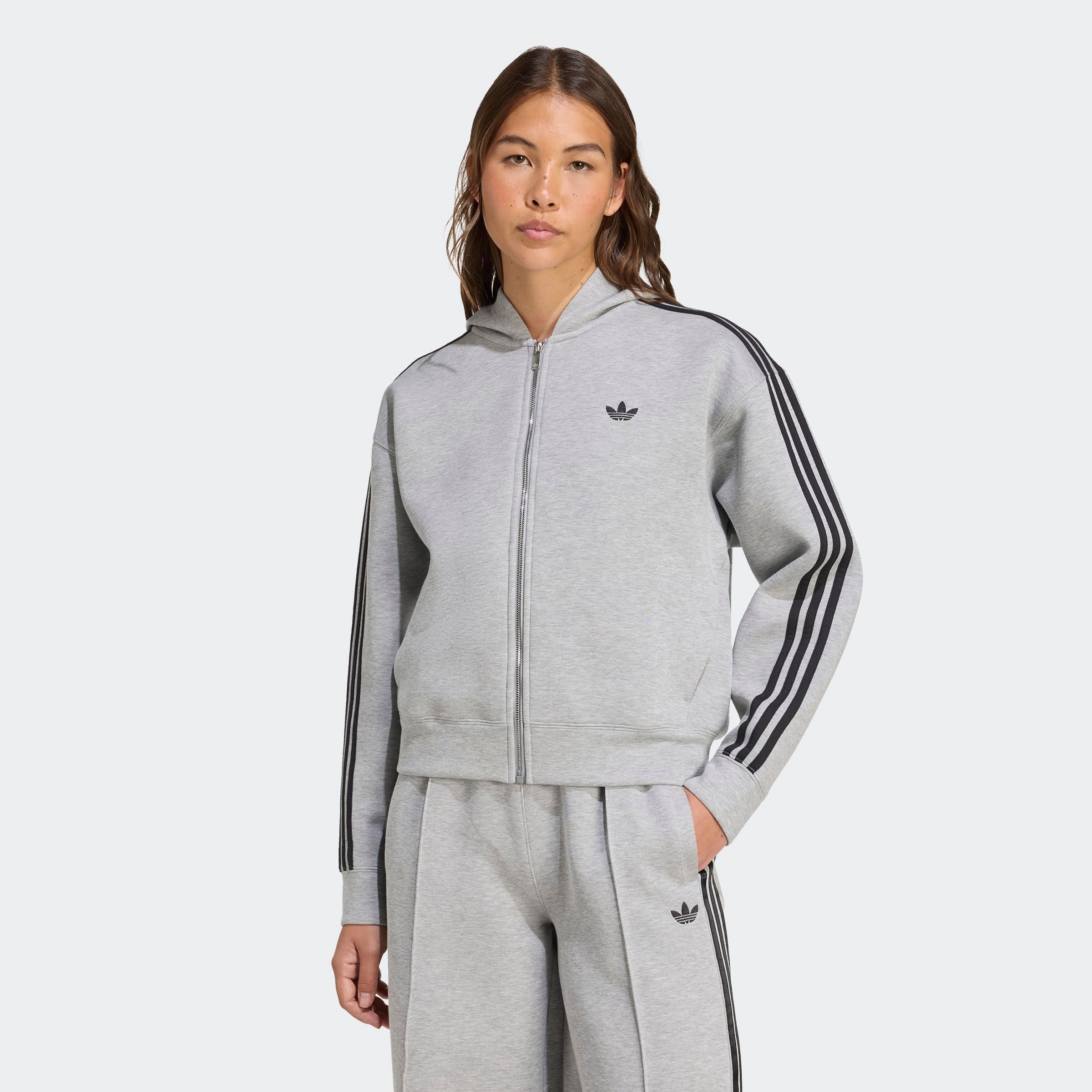 adidas Originals Veste sweat »SPACER 3S FZ« 1 cuis mit Kapuze, aus Baumwolle und Polyester, für Alltag