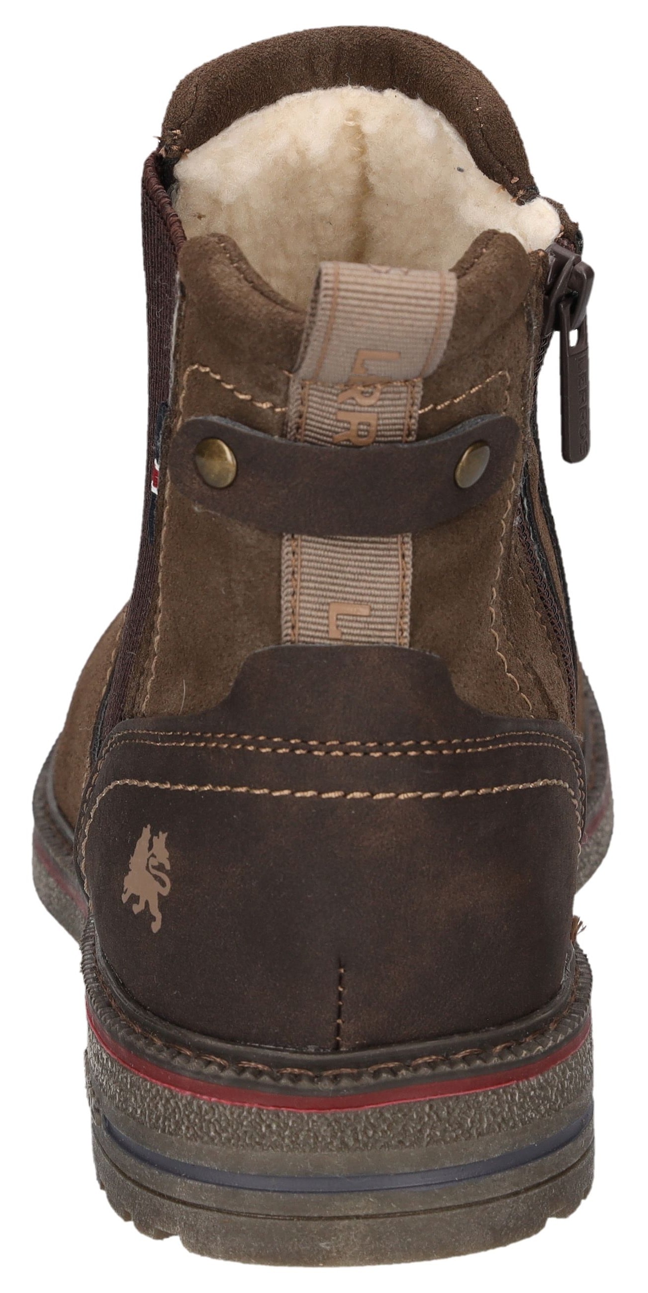 LERROS Bottines chelsea  bottes à enfiler, avec fermeture éclair, bottes d'hiver avec doublure chaude