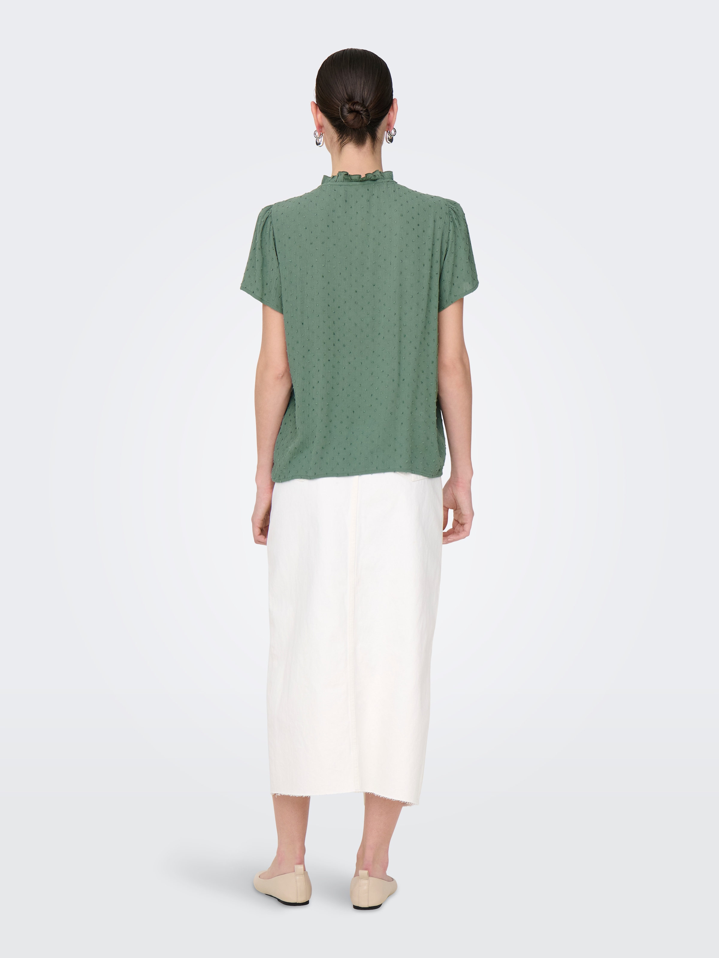 JDY Kurzarmbluse »JDYLIMA LIFE S/S TOP WVN NOOS«