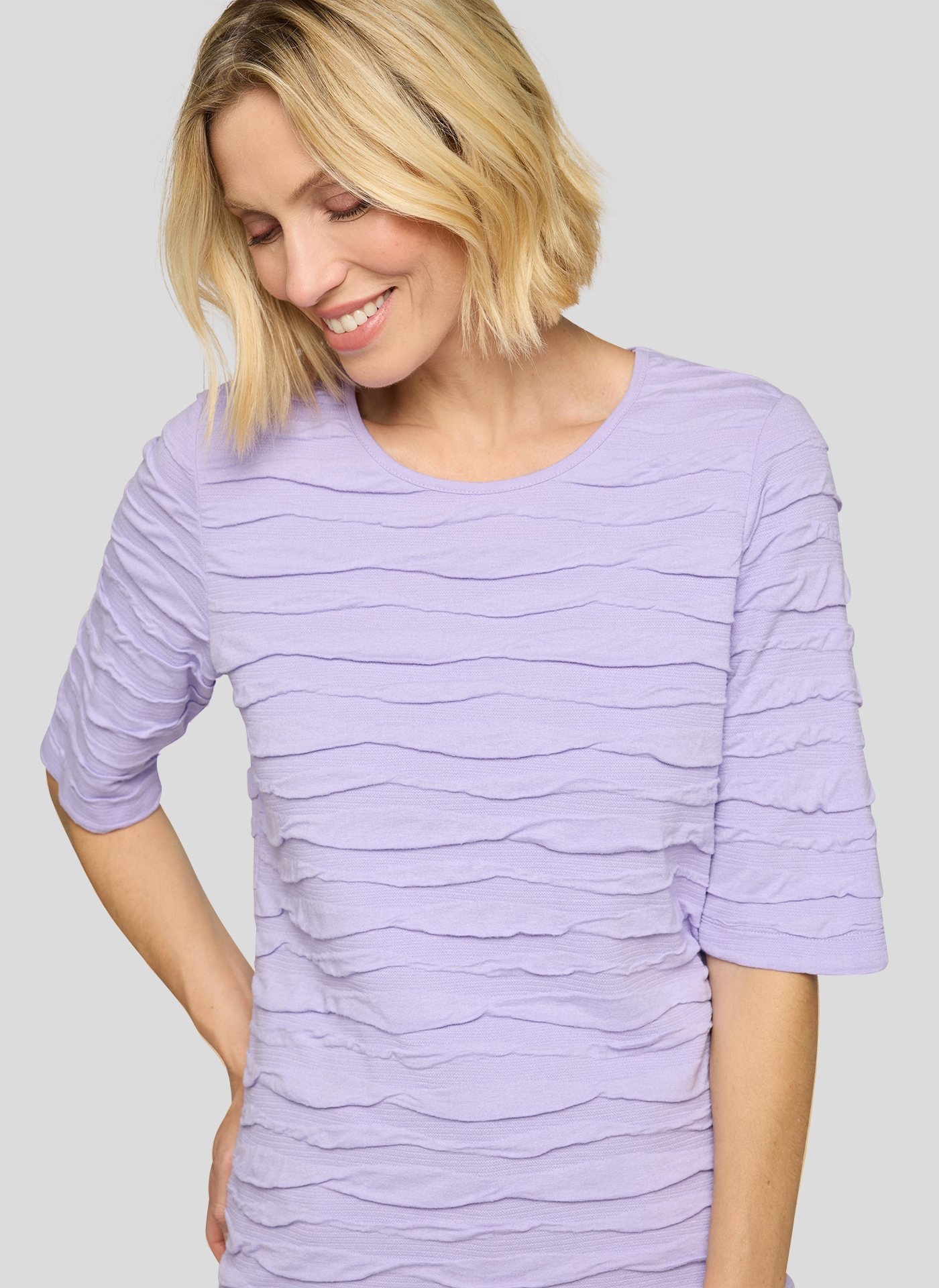 Rabe T-shirt mit Struktur Muster