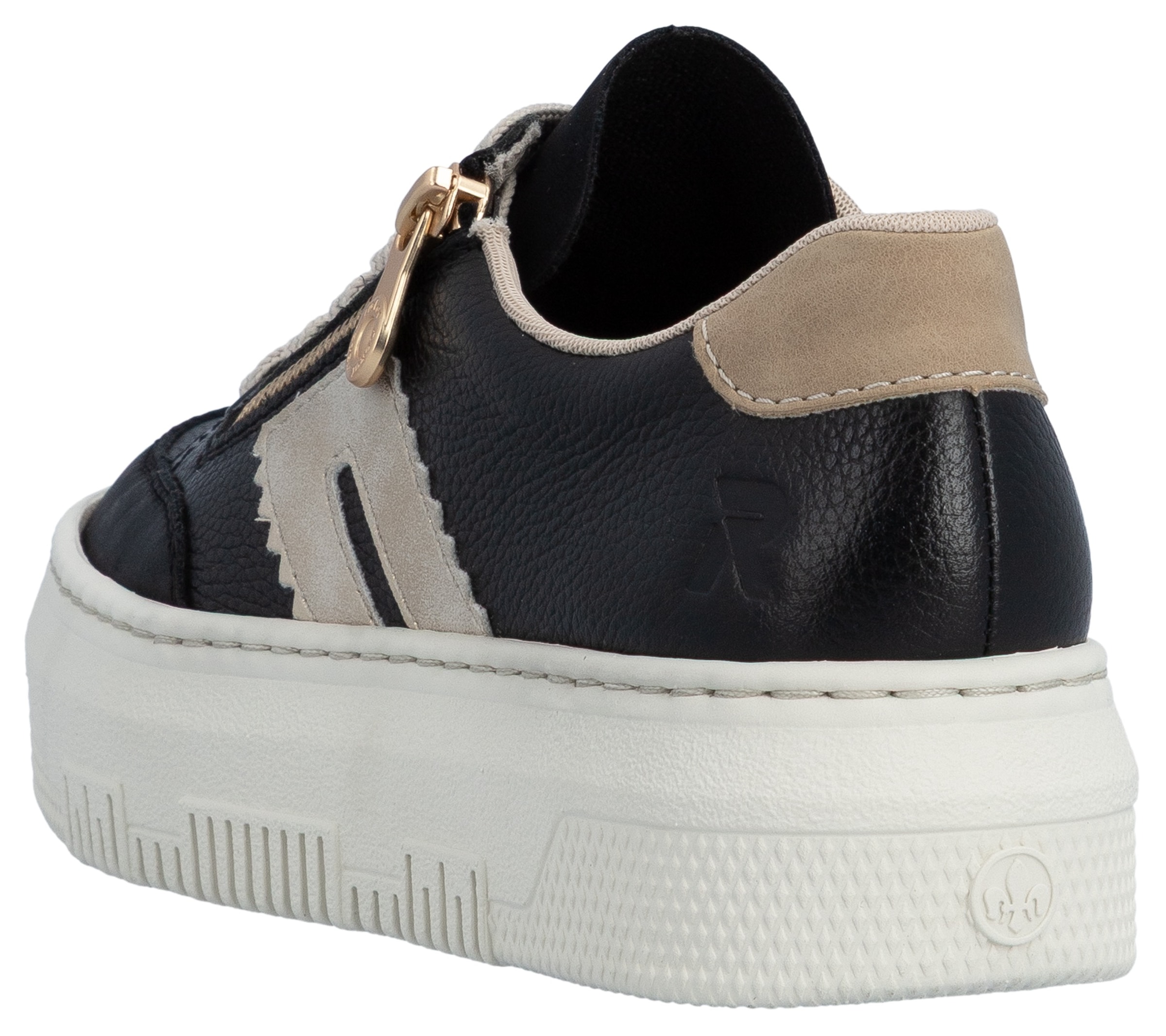 Rieker Baskets à plateforme  Schnürschuh, Halbschuh, Freizeitschuh mit seitlichem Reissverschluss