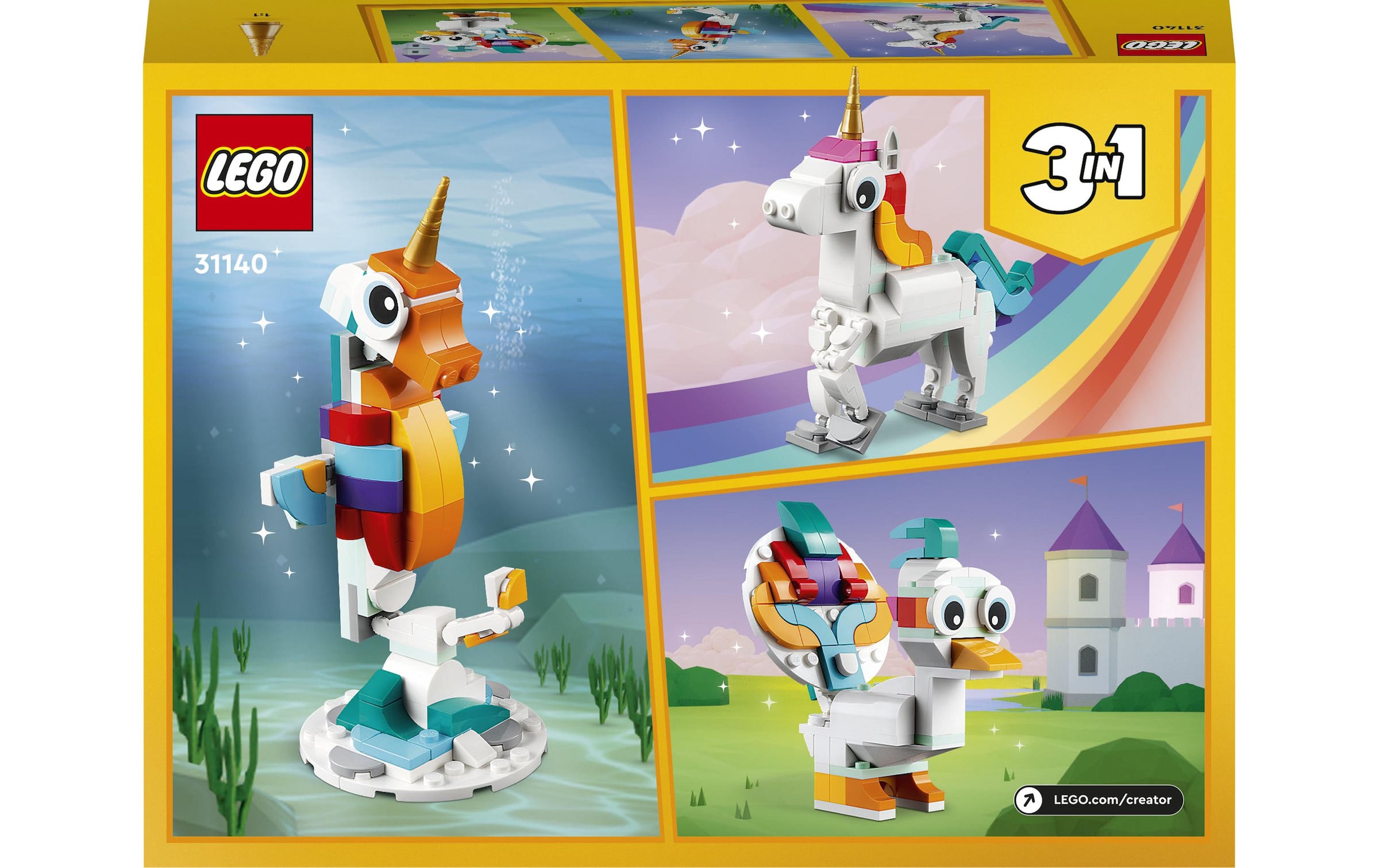 LEGO® Konstruktionsspielsteine »Magisches Einhorn«