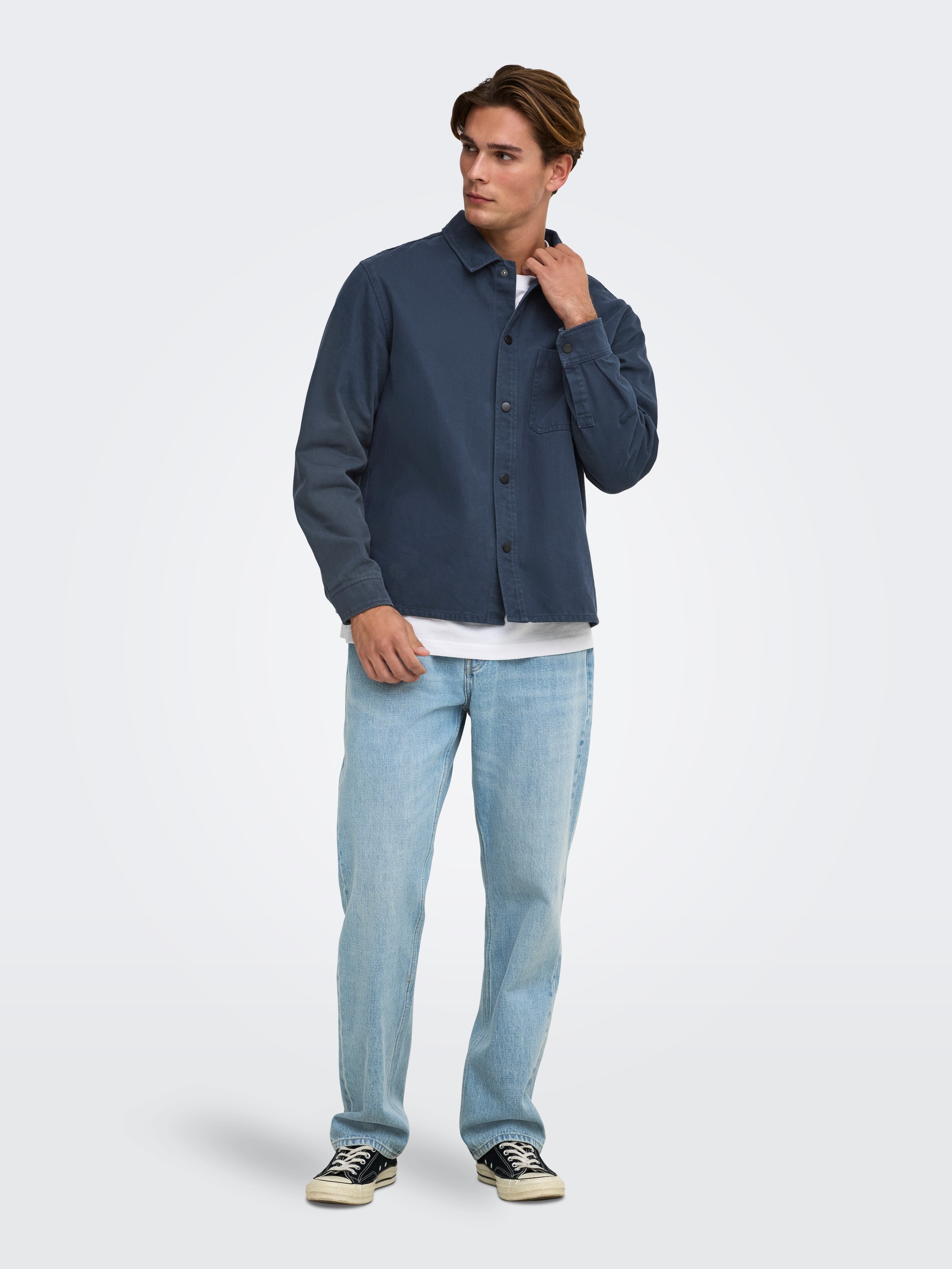 ONLY & SONS Jeans droit »ONSEDGE STRAIGHT DNM« coton, coupe droite
