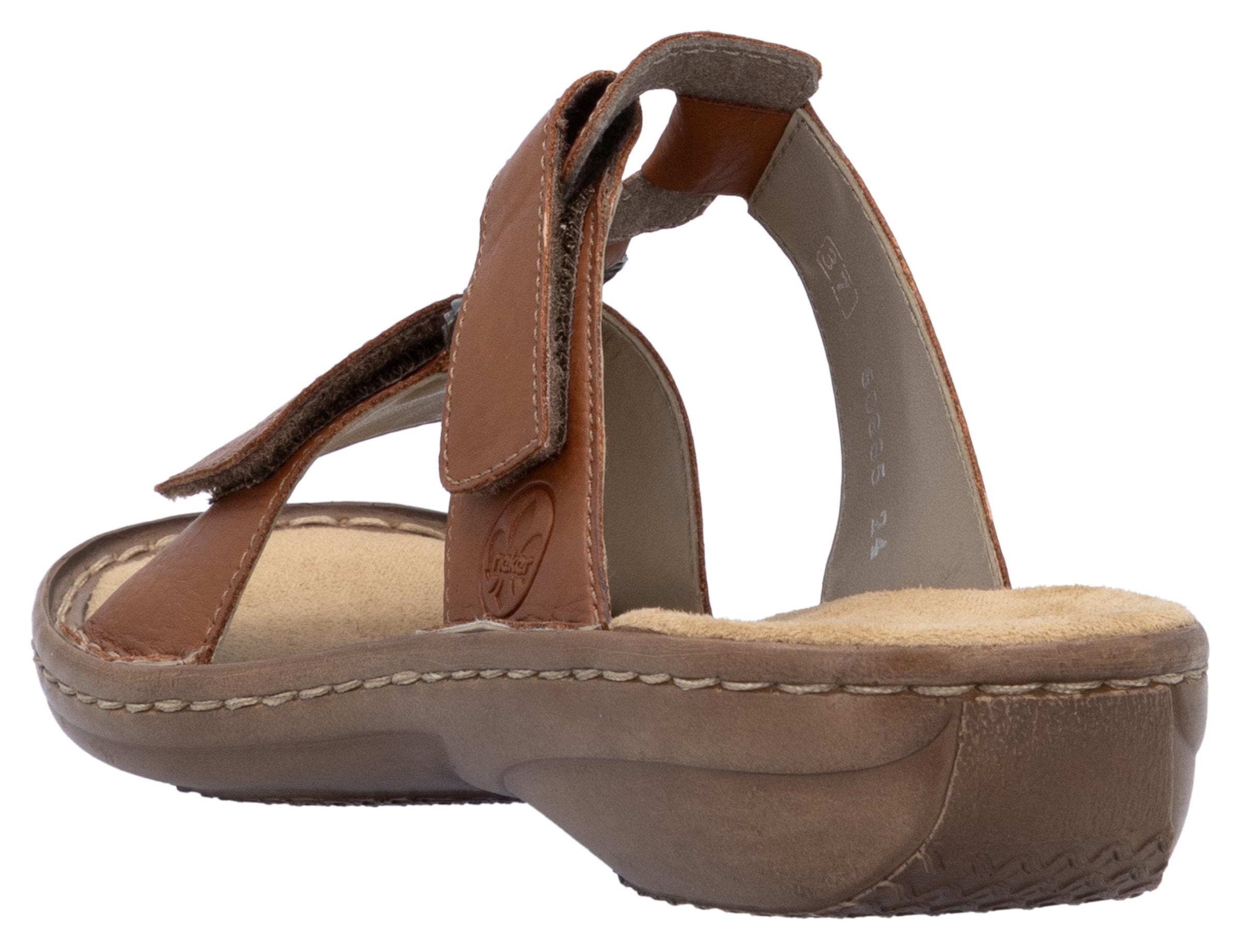 Rieker Pantolette  Sommerschuh, Strandschuh, Klettschuh mit Perforation