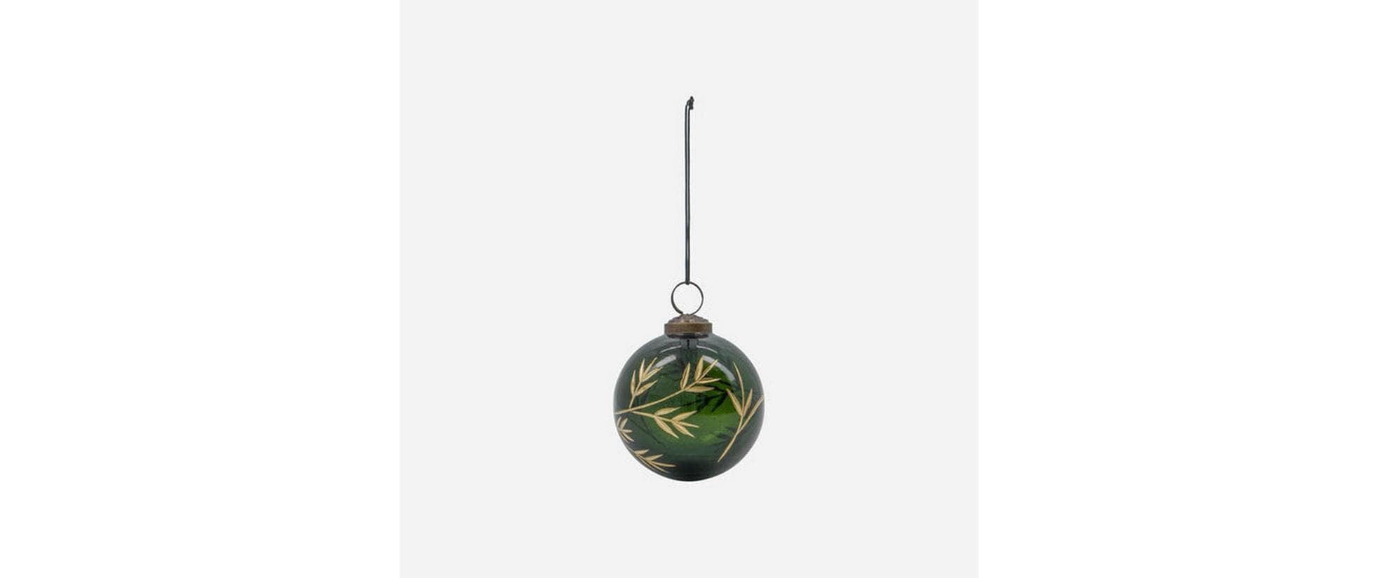 House Doctor Weihnachtsbaumkugel »House Doctor Weihnachtskugel Green Ø 7.5 cm, 4 Stück Grün/Gold«