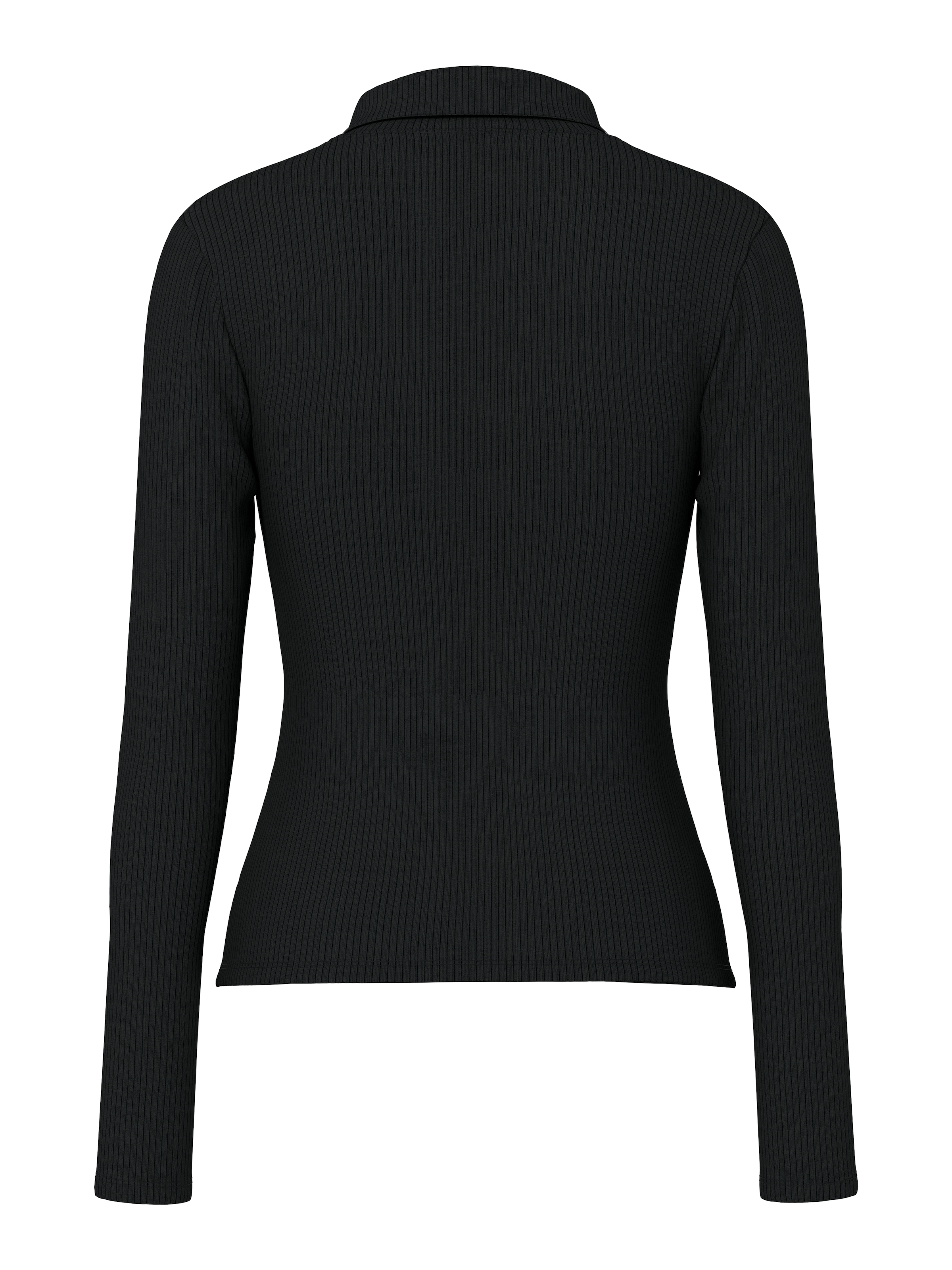 pieces Polo à manches longues »PCKITTE LS POLO TOP JRS NOOS« mit gerippter Struktur