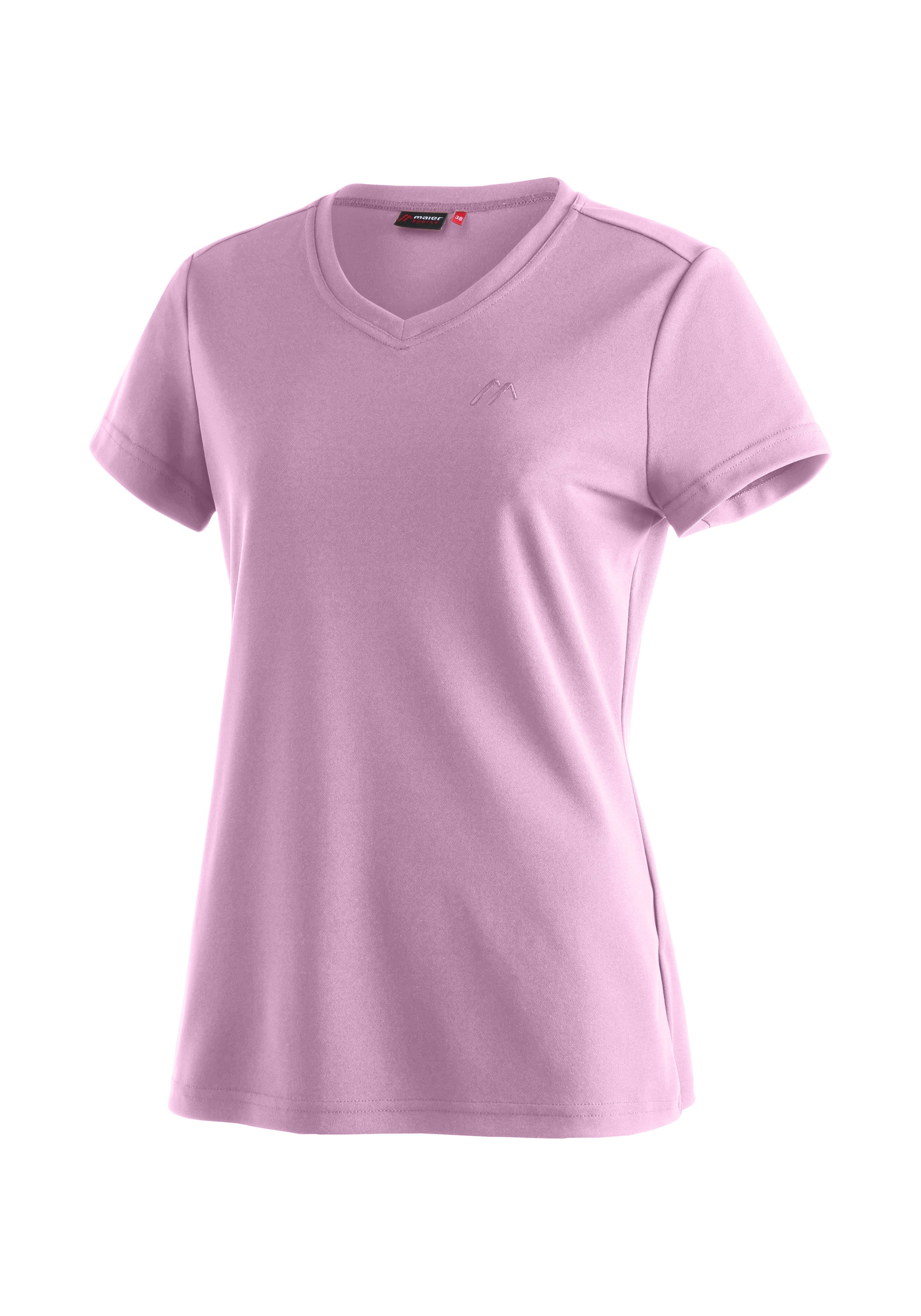 Maier Sports T-shirt »Trudy« t-shirt femme manches courtes, t-shirt fonctionnel léger d'été, col en V