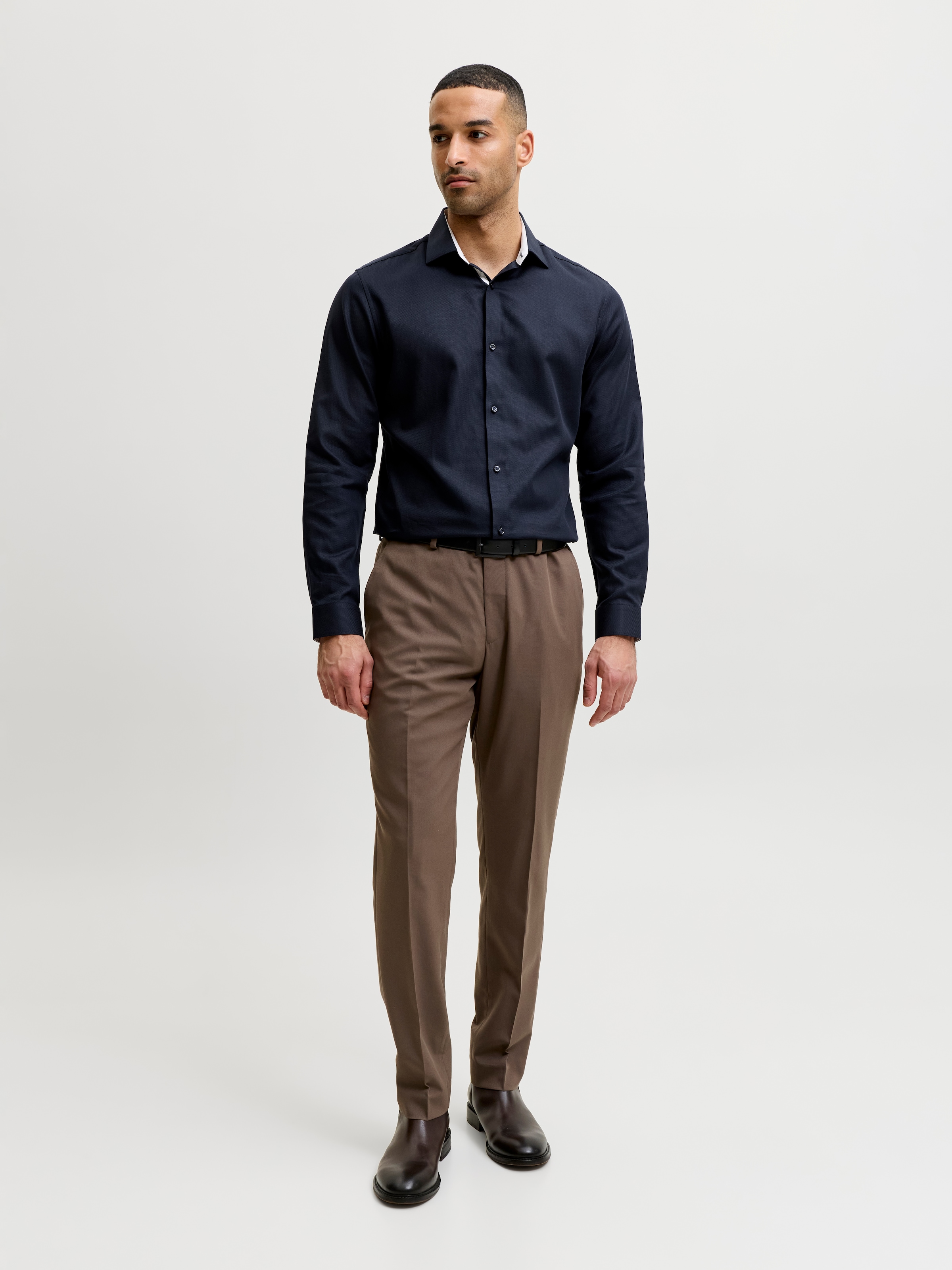 Jack & Jones Langarmhemd »JPRBLAPARKER DETAIL L/S SHIRT SN« Baumwolle, slim fit