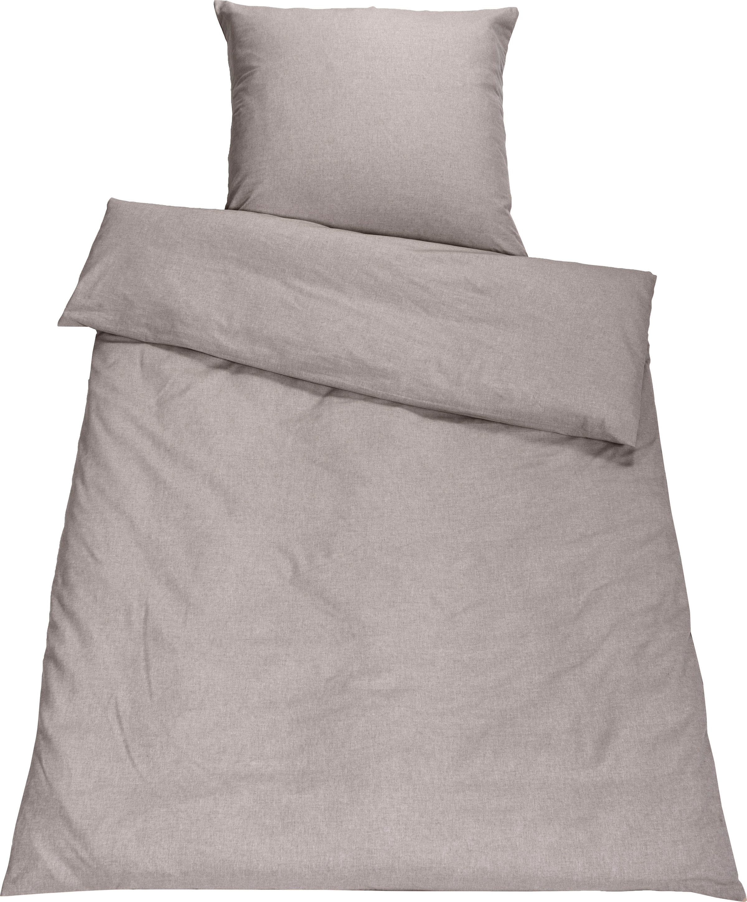 SETEX Linge de lit »Chambray« 2 cuis in diversen Uni-Tönen