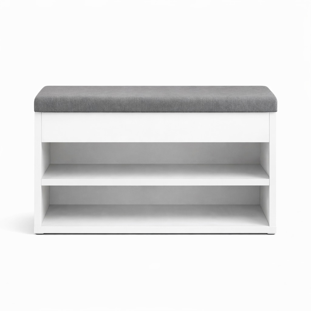 GOODproduct Schuhbank »Schuchschrank 60,  Schuhregal, Schuhtruhe, Schuhkommode, Sitzbank« Inkl. bequemem Sitzkissen mit Stauraum darunter
