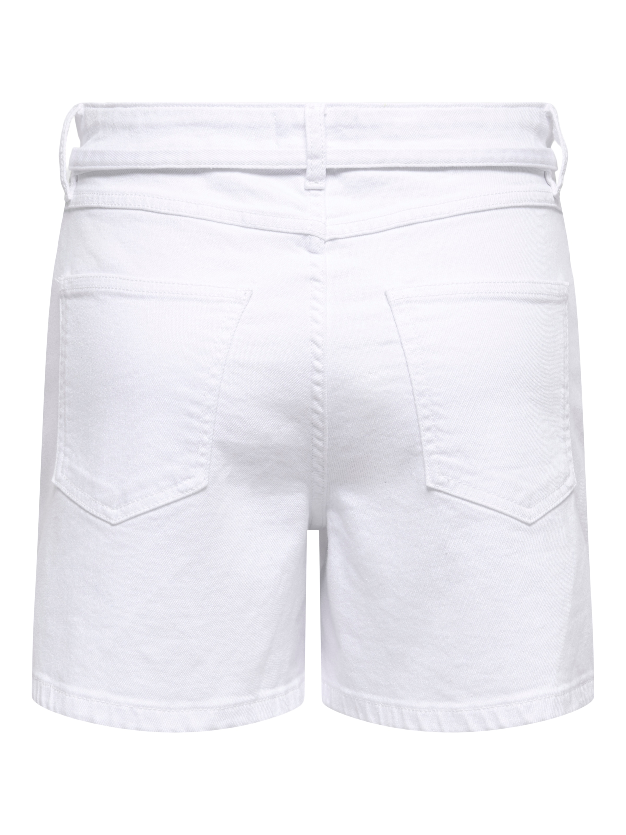 ONLY Short en jean »ONLGIANNA MW BELTED SHORTS AZG DNM NOOS« Mélange de coton, coupe regular, taille régulière
