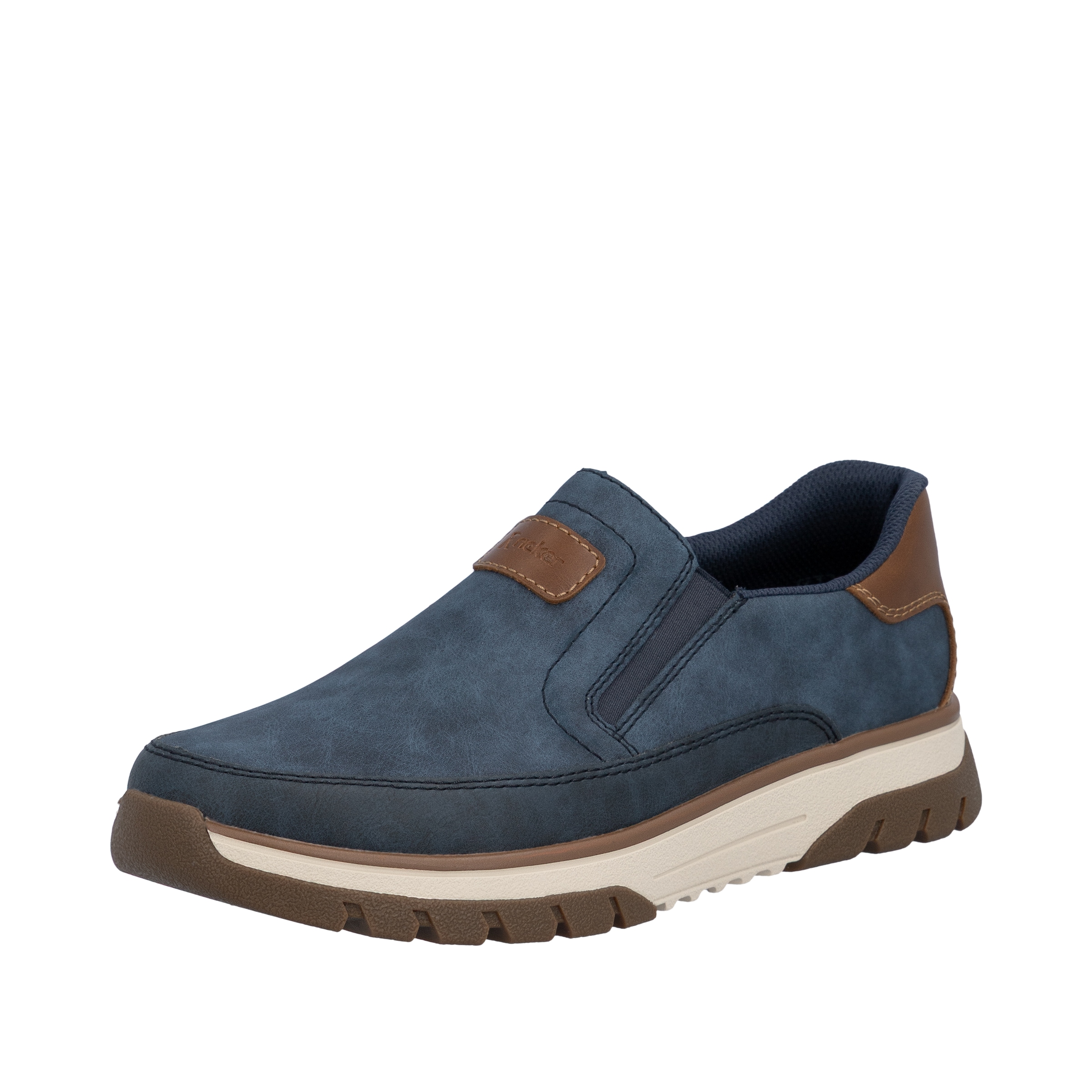Rieker Baskets slip-on  mocassin, chaussure basse, sneaker décontracté avec empiècements contrastés