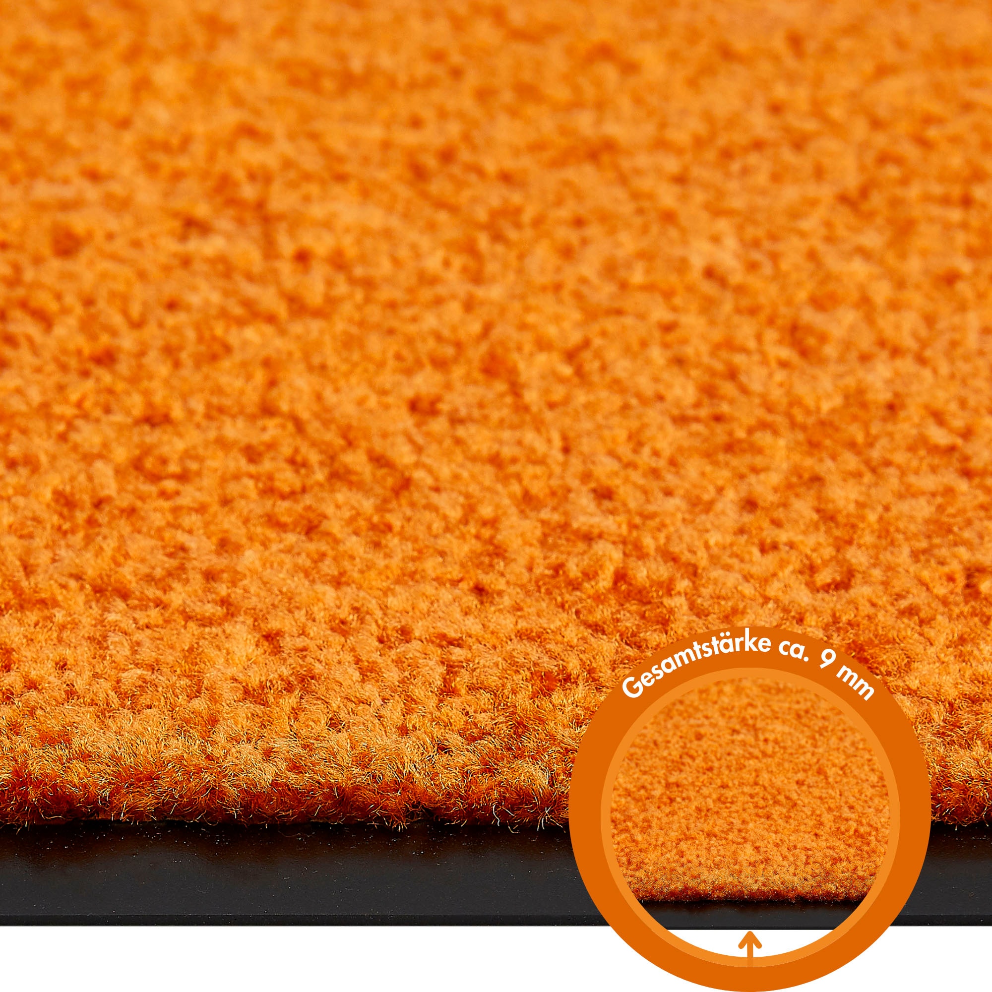 GOODproduct Tapis de sol »Fresh Step, Made in Belgium« Rectangulaire 9 mm Höhe für den Eingangsbereich, Uni-Farben, rutschhemmend, robust, waschbar