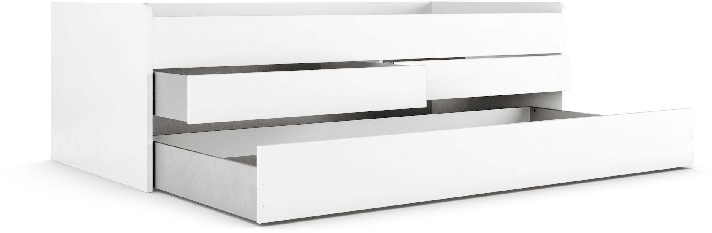 priess Lit de rangement »Barkhausen« incl. surface de couchage extensible et 2 tiroirs